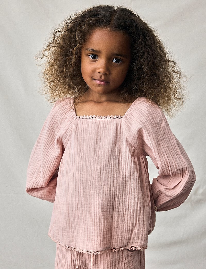 Lil'Atelier - NMFLULU LS SHIRT LIL - långärmade t-shirts - misty rose - 0