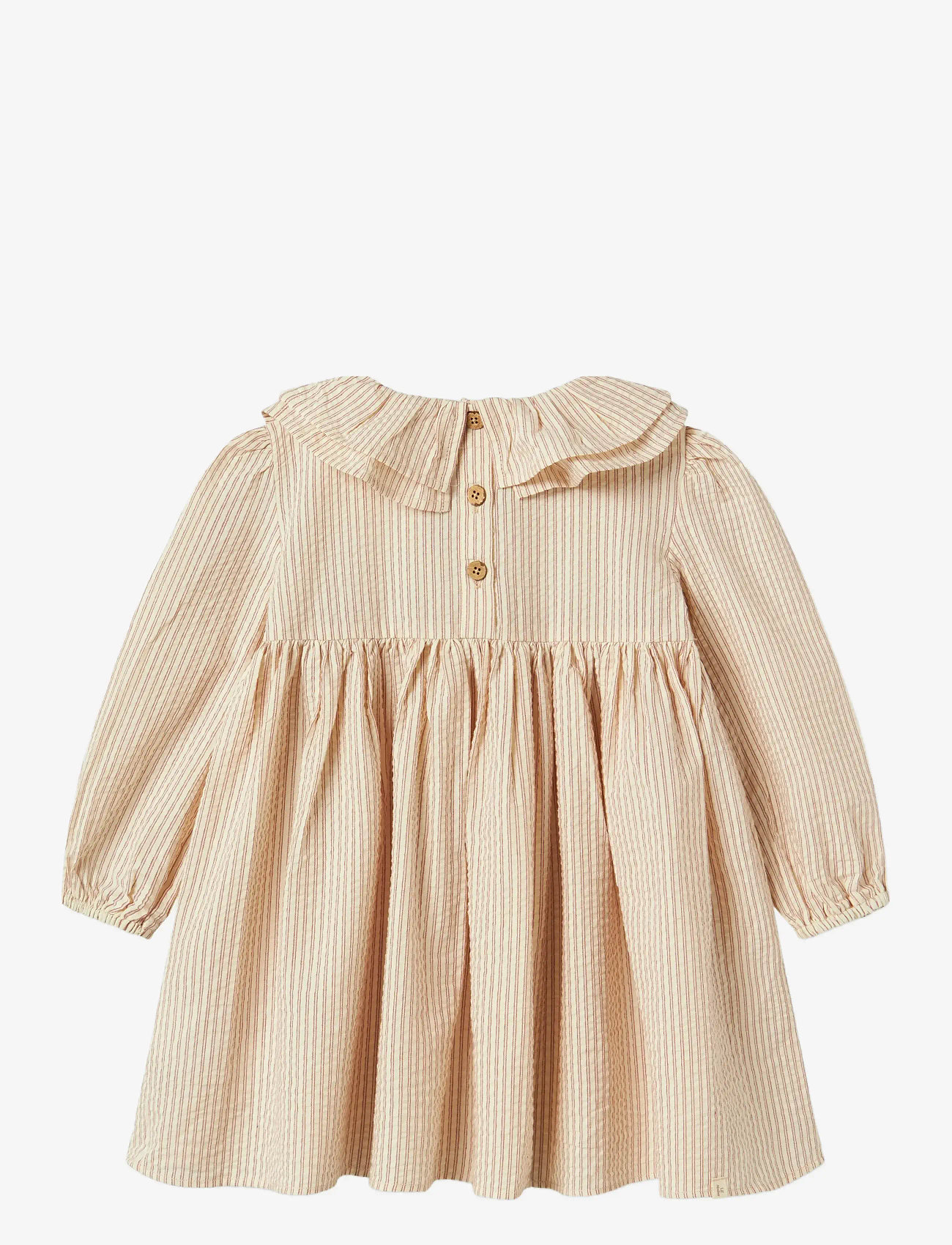 Lil'Atelier - NMFLUCIA LS DRESS LIL - pikkade varrukatega vabaaja kleidid - turtledove - 1