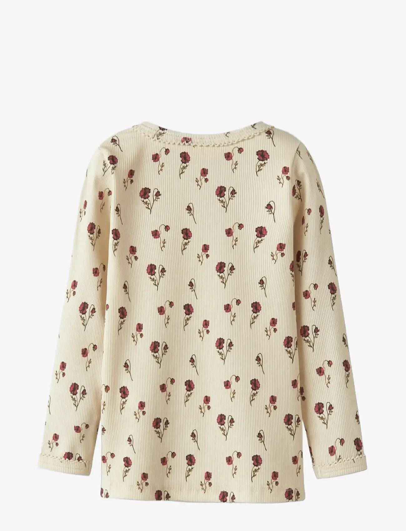 Lil'Atelier - NMFLAVO EGI LS SLIM TOP LIL - long-sleeved t-shirts - turtledove - 1