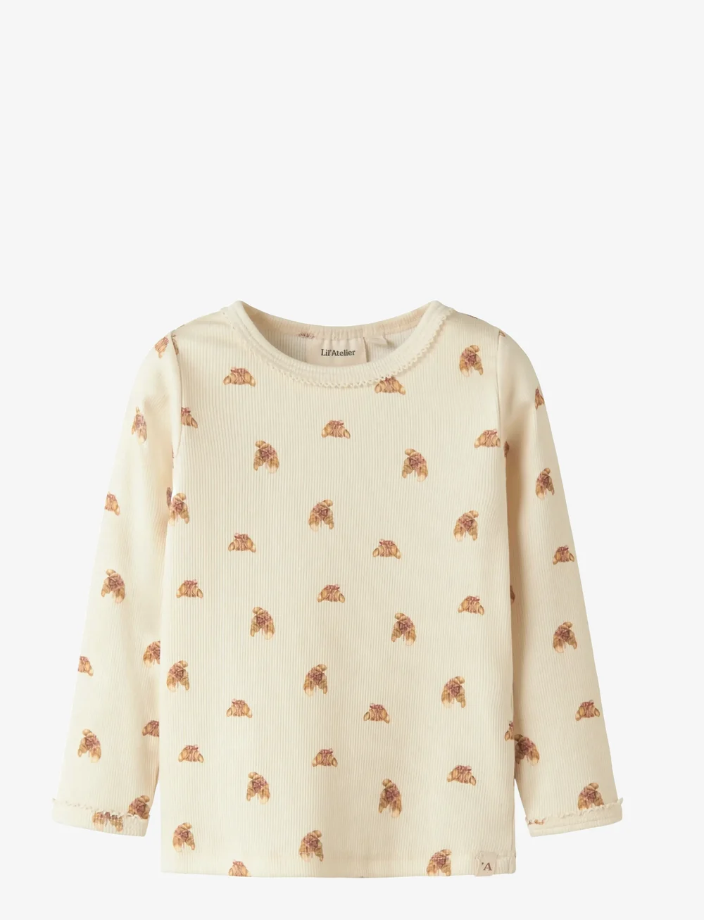Lil'Atelier - NMFLAVO EGI LS SLIM TOP LIL - langärmelig - turtledove - 0