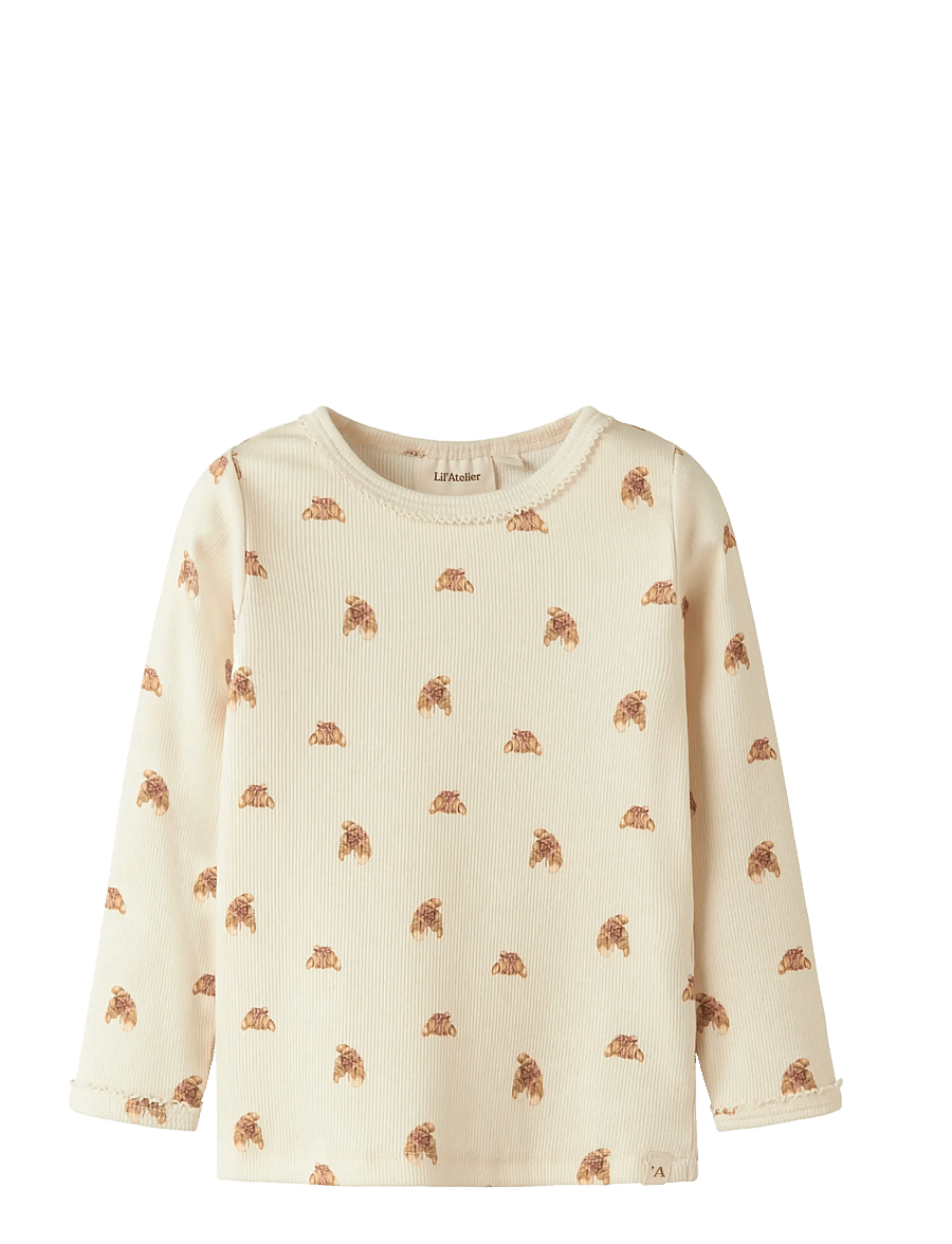 Lil'Atelier - NMFLAVO EGI LS SLIM TOP LIL - langärmelig - turtledove - 2