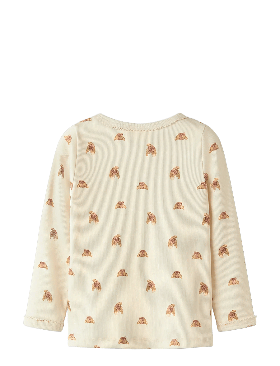 Lil'Atelier - NMFLAVO EGI LS SLIM TOP LIL - langärmelig - turtledove - 3
