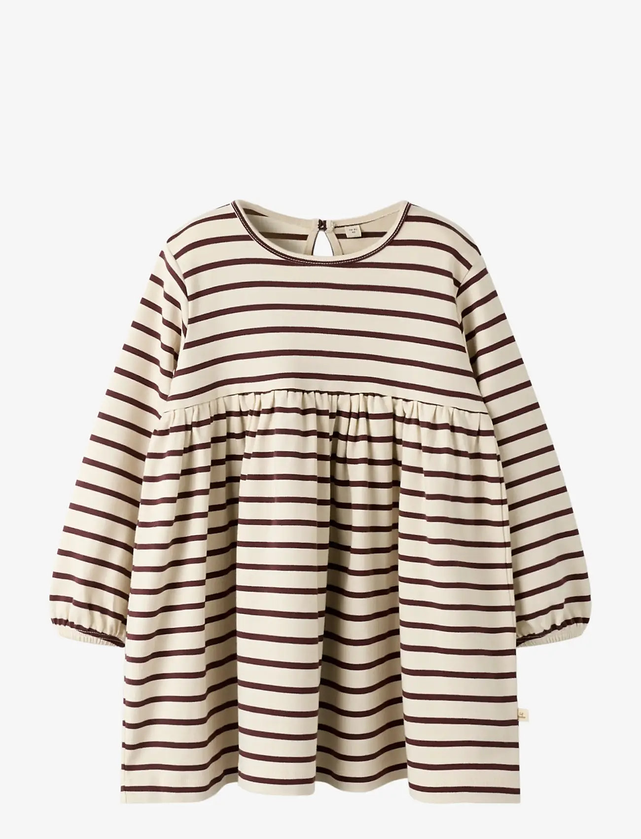 Lil'Atelier - NMFLIMIA LS LOOSE DRESS LIL - pikkade varrukatega vabaaja kleidid - turtledove - 0