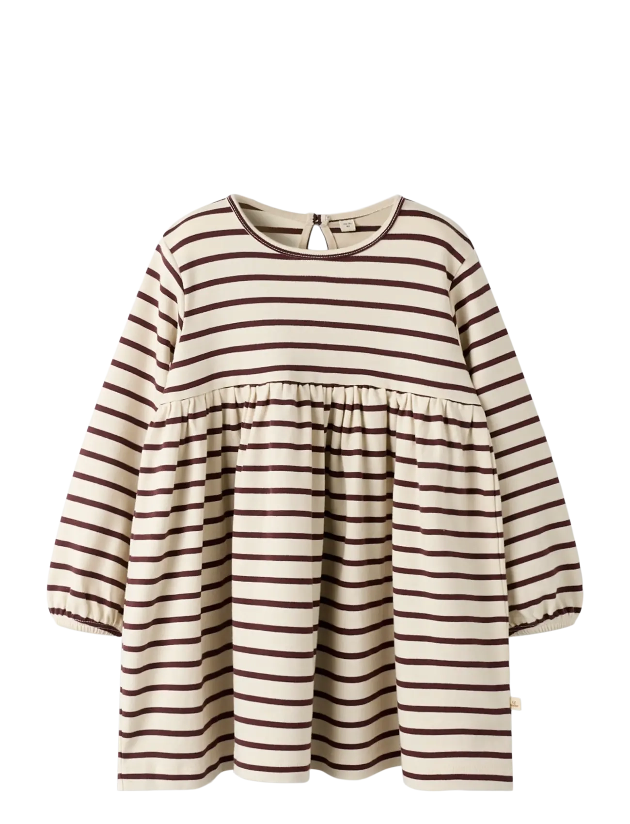 Lil'Atelier NMFLIMIA LS LOOSE DRESS LIL - Herbstersparnisse - TURTLEDOVE / cream