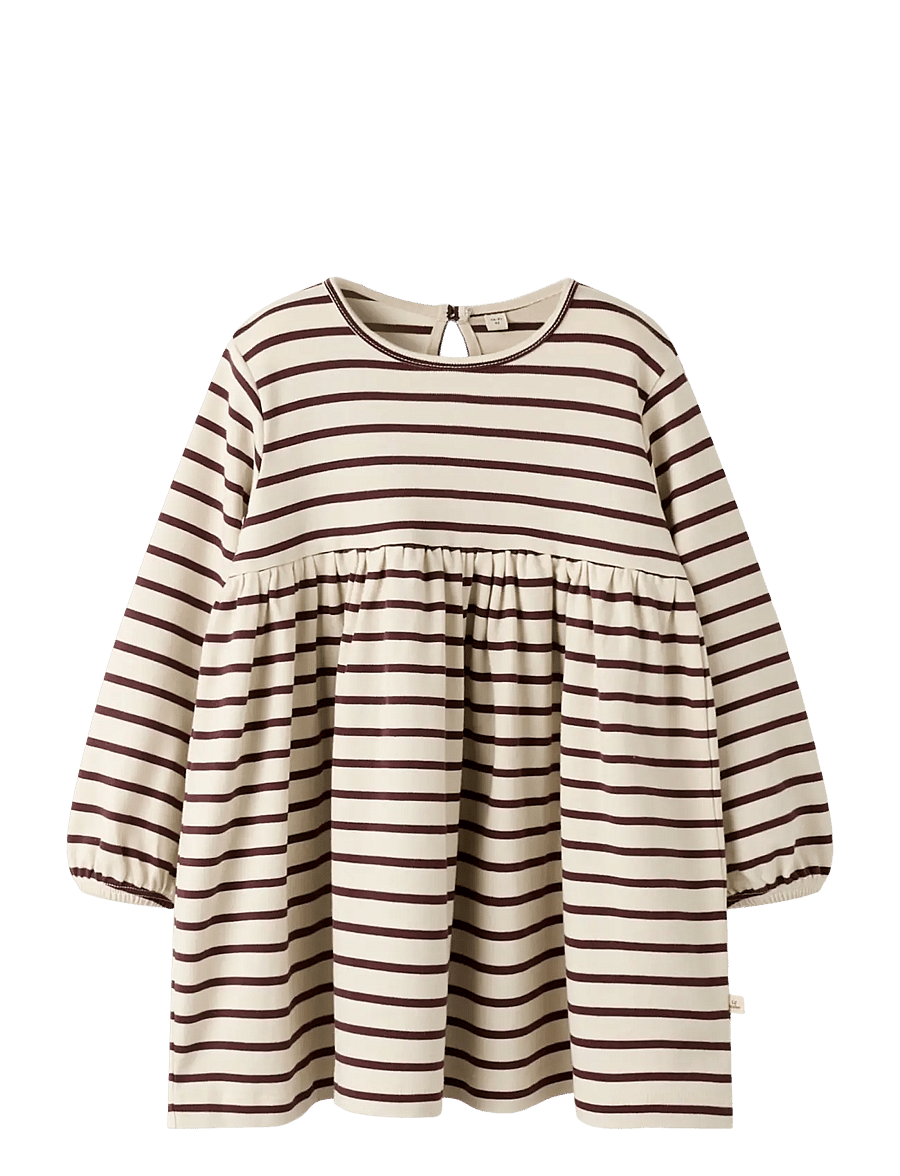 Lil'Atelier - NMFLIMIA LS LOOSE DRESS LIL - langærmede hverdagskjoler - turtledove - 0