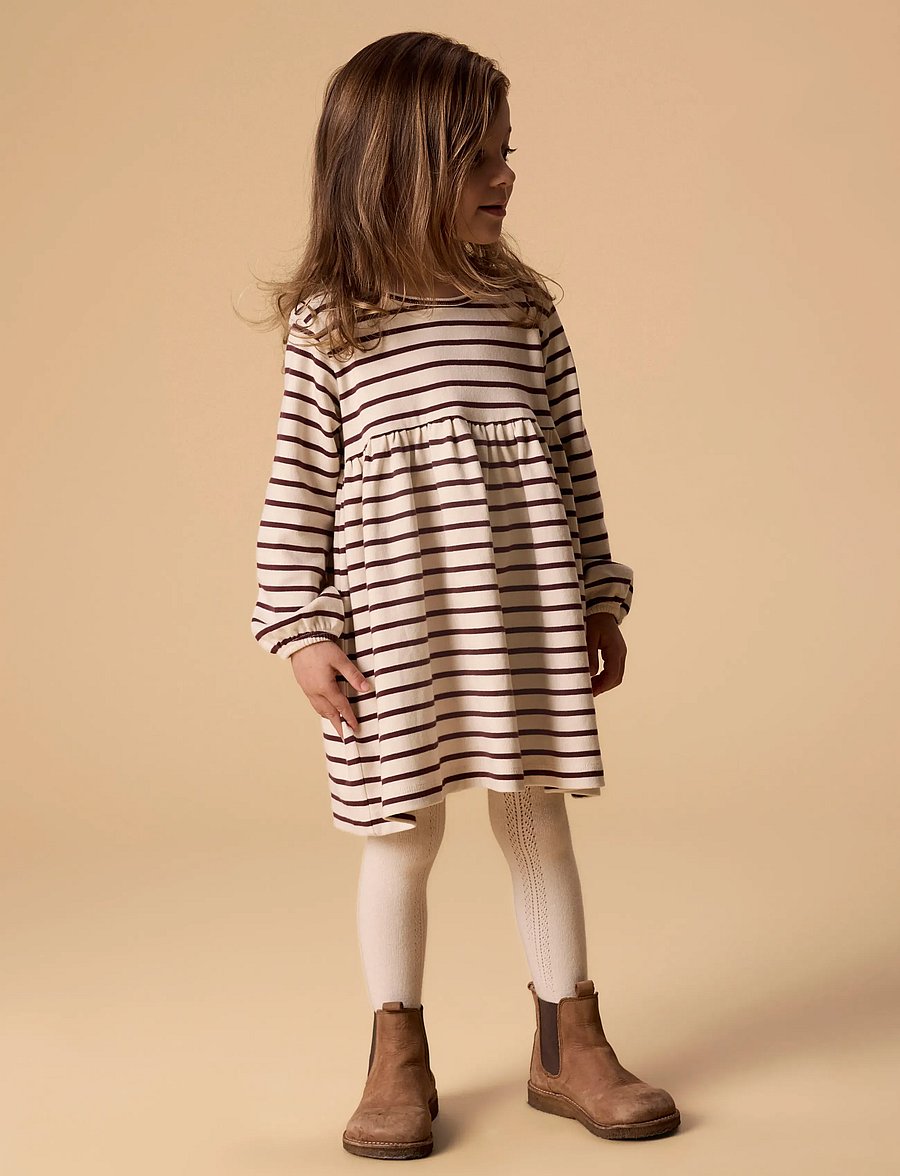 Lil'Atelier - NMFLIMIA LS LOOSE DRESS LIL - langærmede hverdagskjoler - turtledove - 2