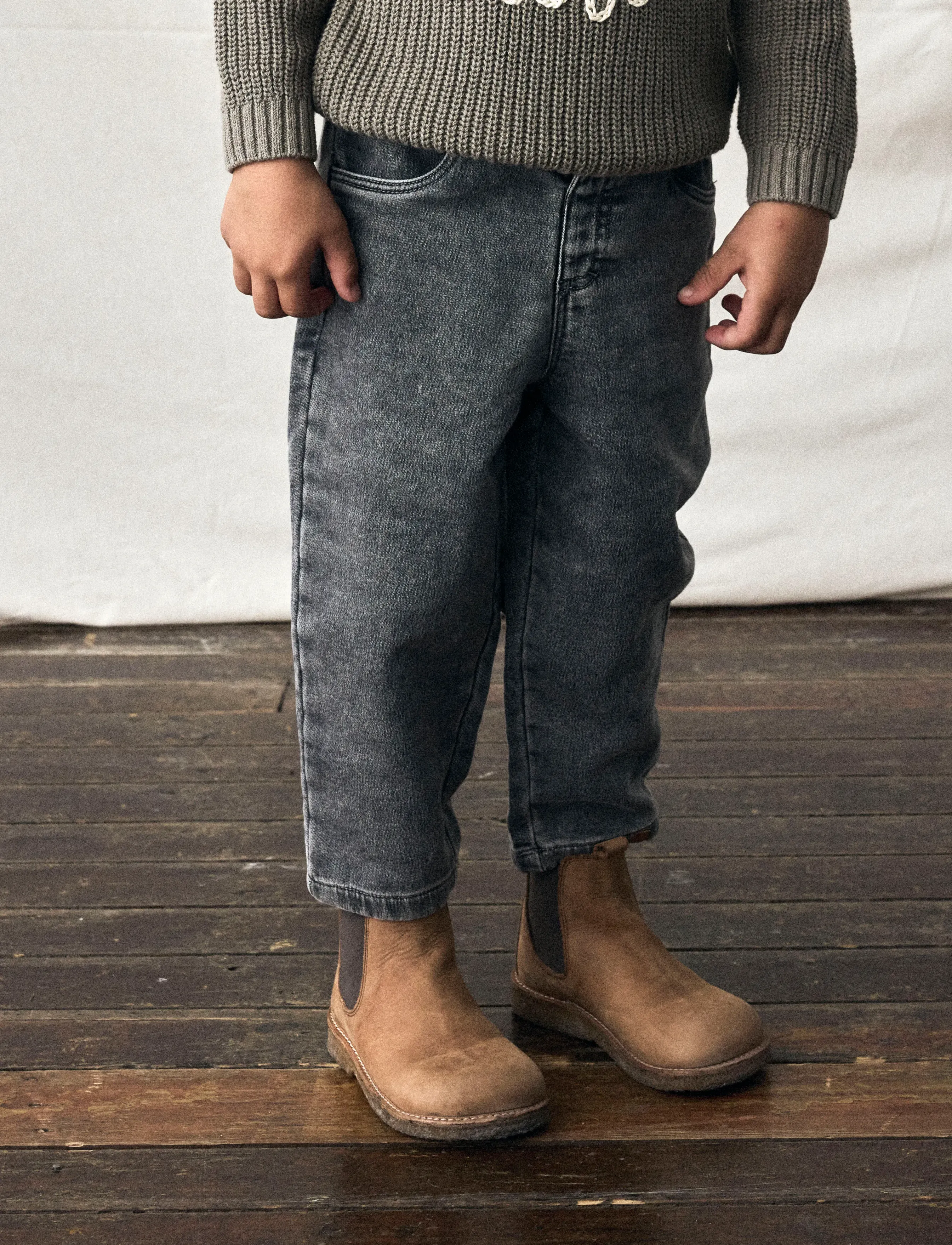 Lil'Atelier - NMNLULIA LOOSE JEANS 4017-CI LIL - platėjantys apačioje - medium grey denim - 3
