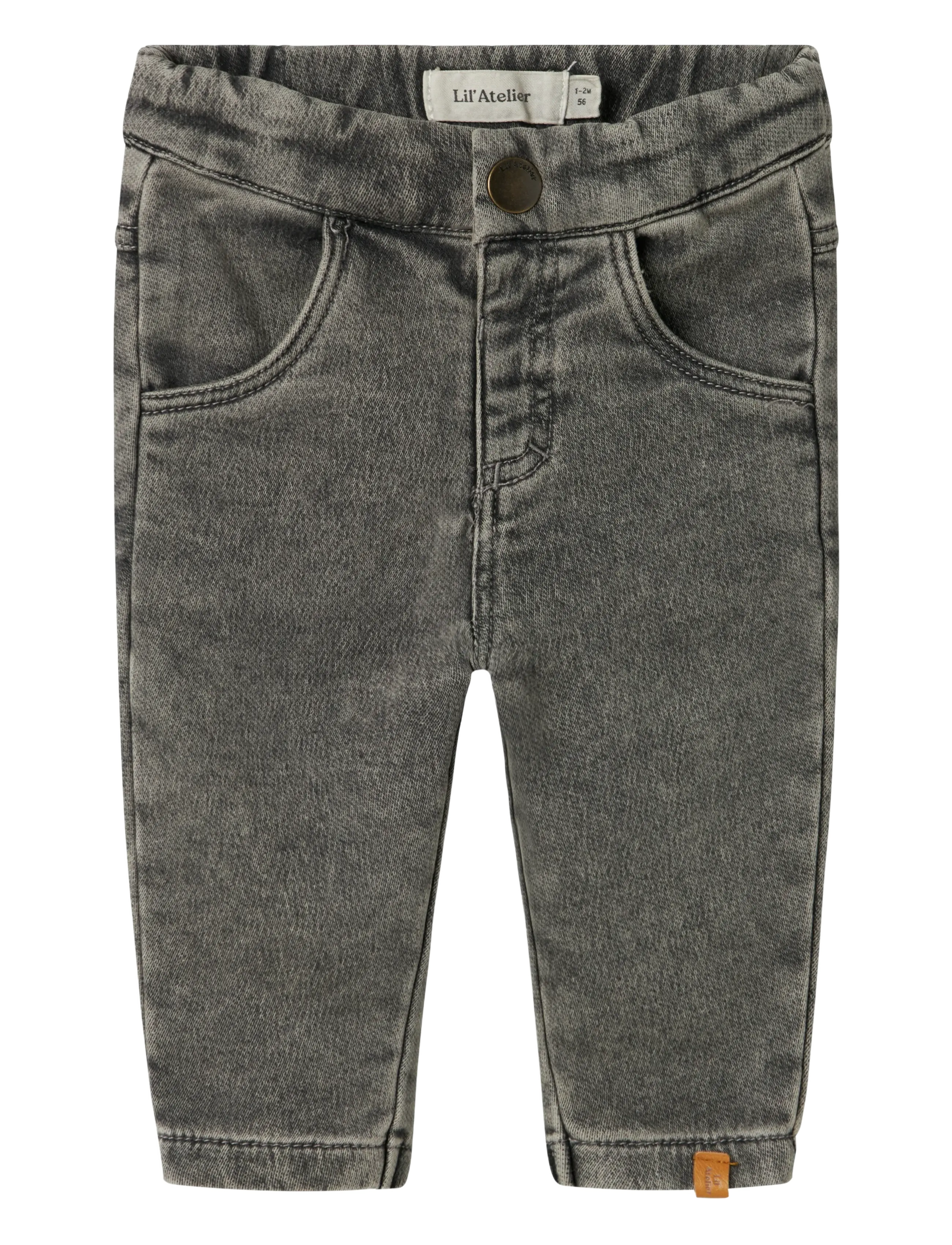 Lil'Atelier NBNLULIA LOOSE JEANS 4017-CI LIL - Underdele - MEDIUM GREY DENIM / grey