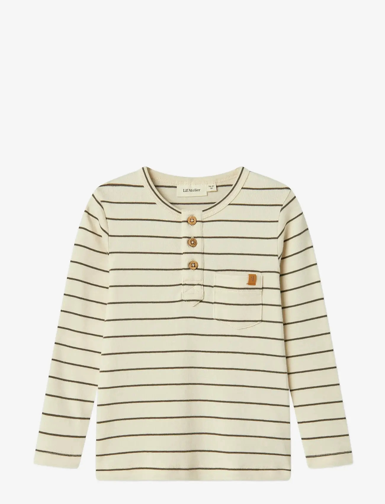 Lil'Atelier - NMMGEO LIM LS SLIM TOP LIL - långärmade t-shirts - turtledove - 0