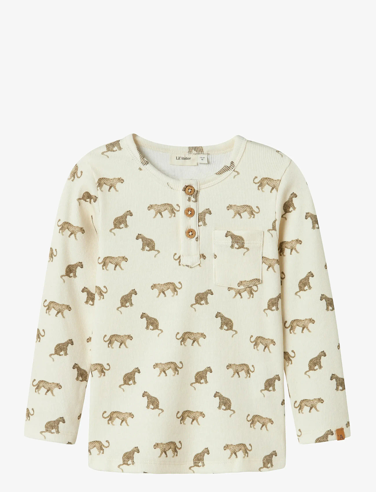 Lil'Atelier - NMMLAVO ENO SLIM LS TOP LIL - pikkade varrukatega t-särgid - turtledove - 0