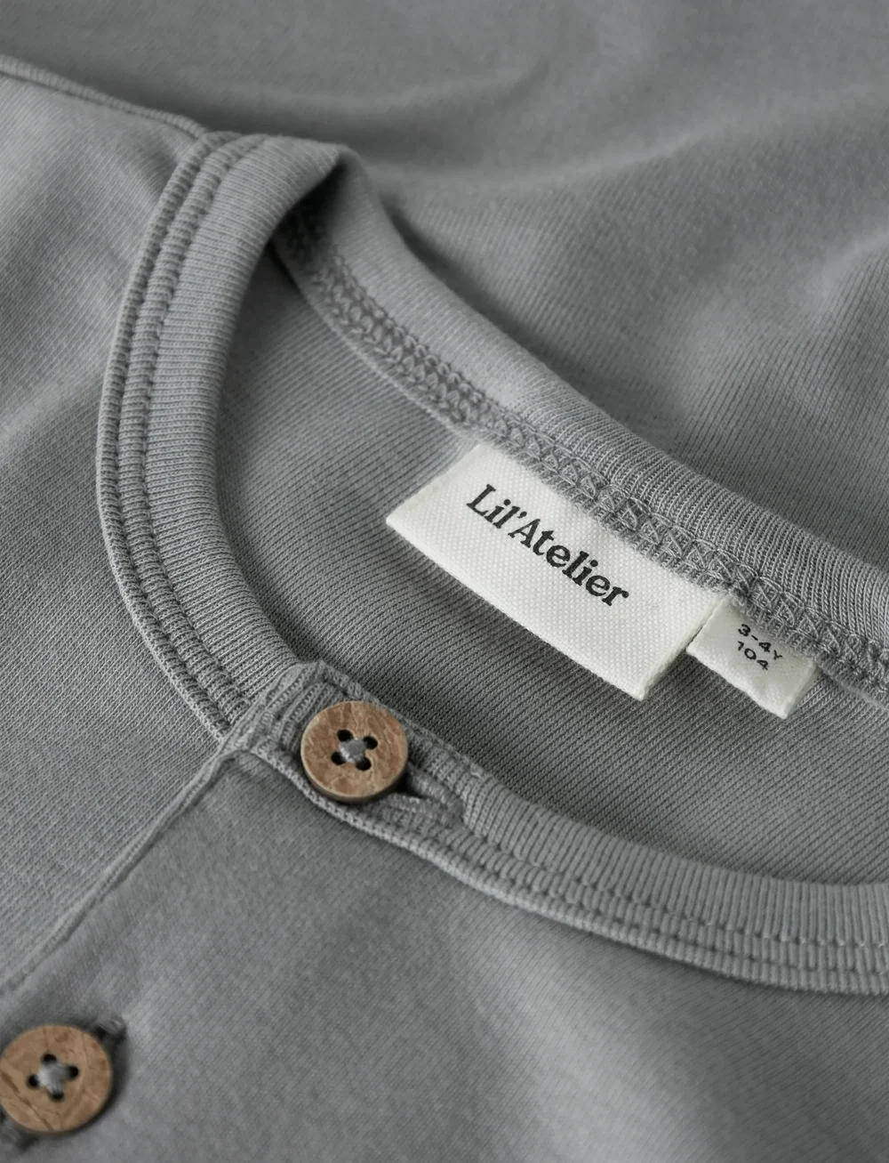 Lil'Atelier - NMMGAYO SAR LS SLIM TOP LIL - langerma t-bolir - ultimate grey - 2