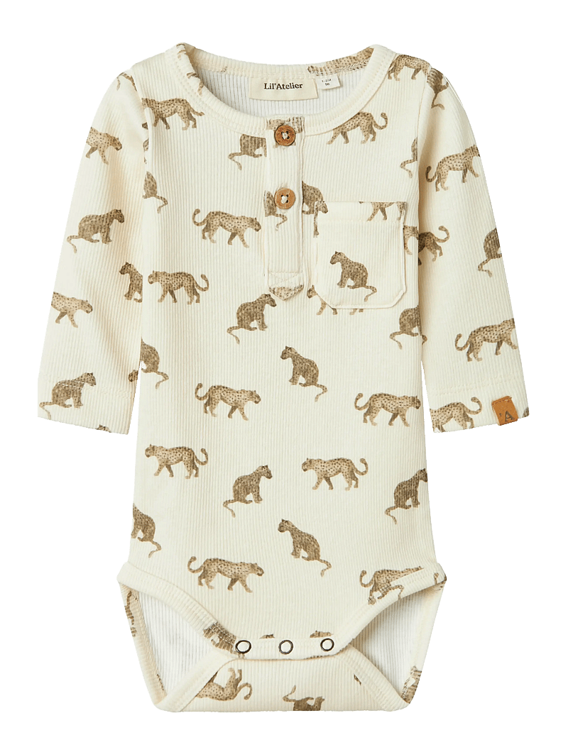 Lil'Atelier - NBMLAVO ENO LS SLIM BODY LIL - langärmelige bodys - turtledove - 0
