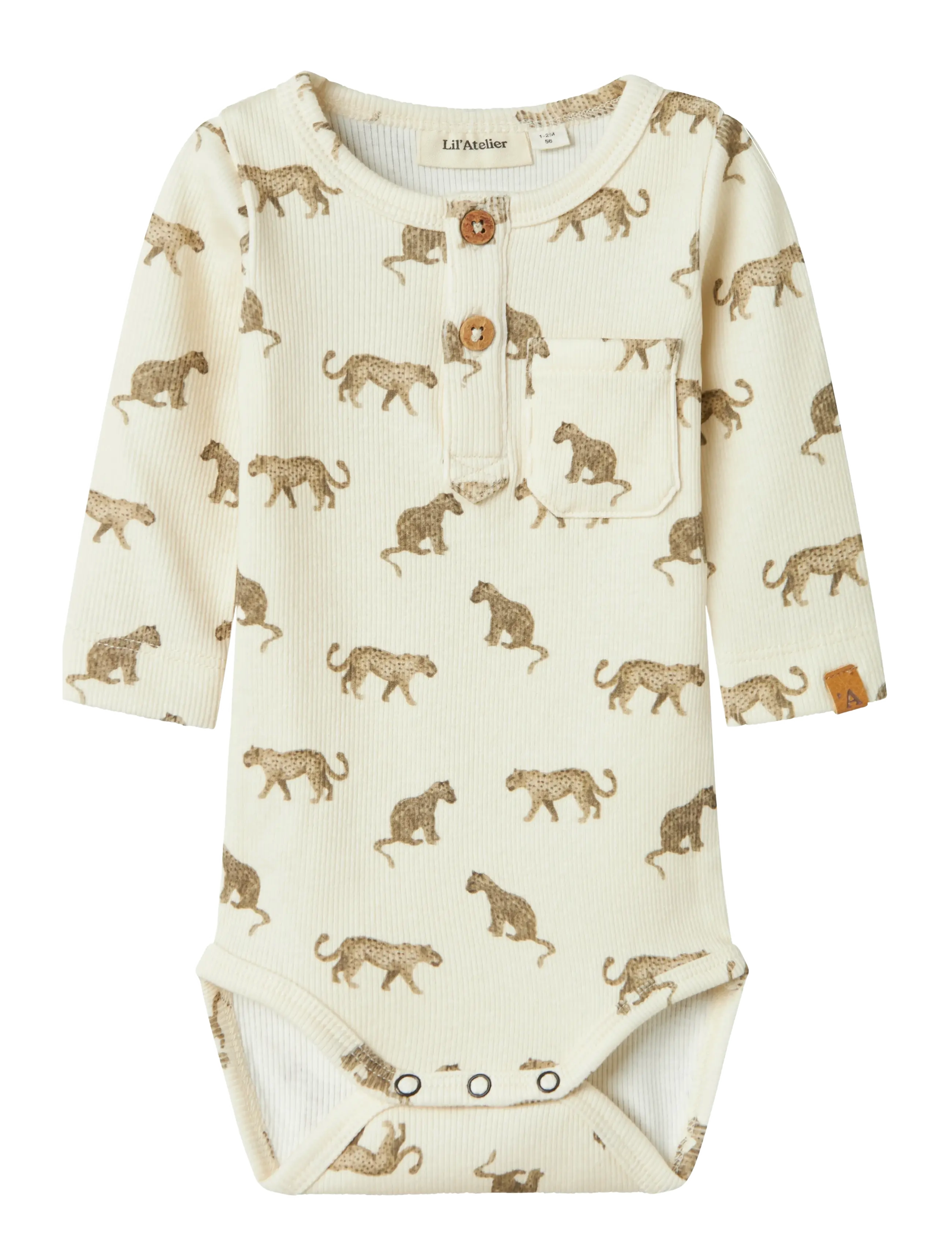 Lil'Atelier NBMLAVO ENO LS SLIM BODY LIL - 4 for 3 - TURTLEDOVE / cream