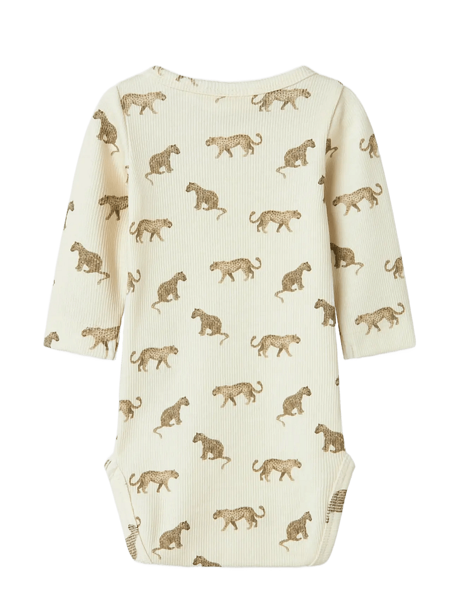 Lil'Atelier - NBMLAVO ENO LS SLIM BODY LIL - rompers met lange mouwen - turtledove - 1