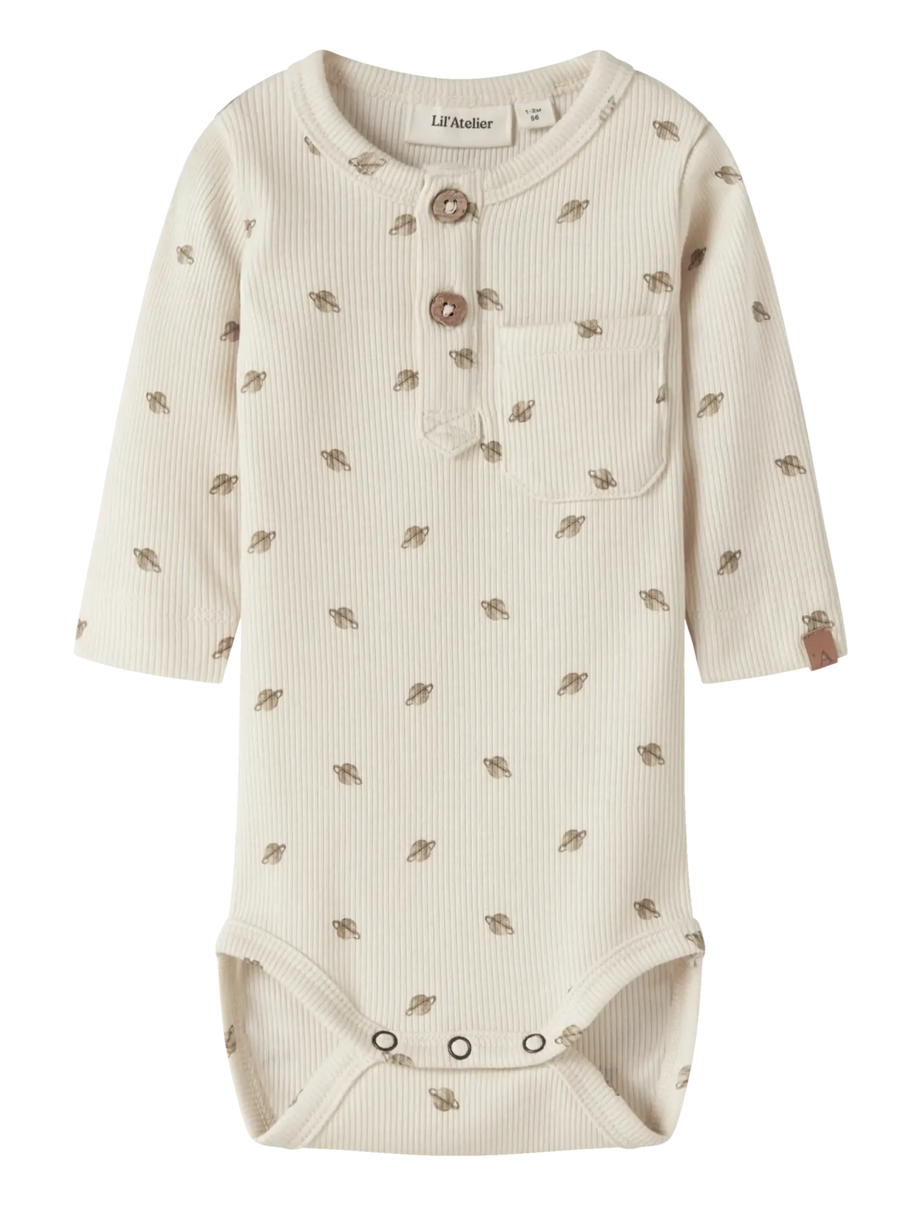 Lil'Atelier NBMLAVO ENO LS SLIM BODY LIL - Kleding - TURTLEDOVE / cream