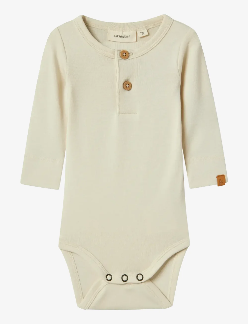 Lil'Atelier - NBMGAYO SAR LS SLIM BODY LIL - långärmade bodies - turtledove - 0