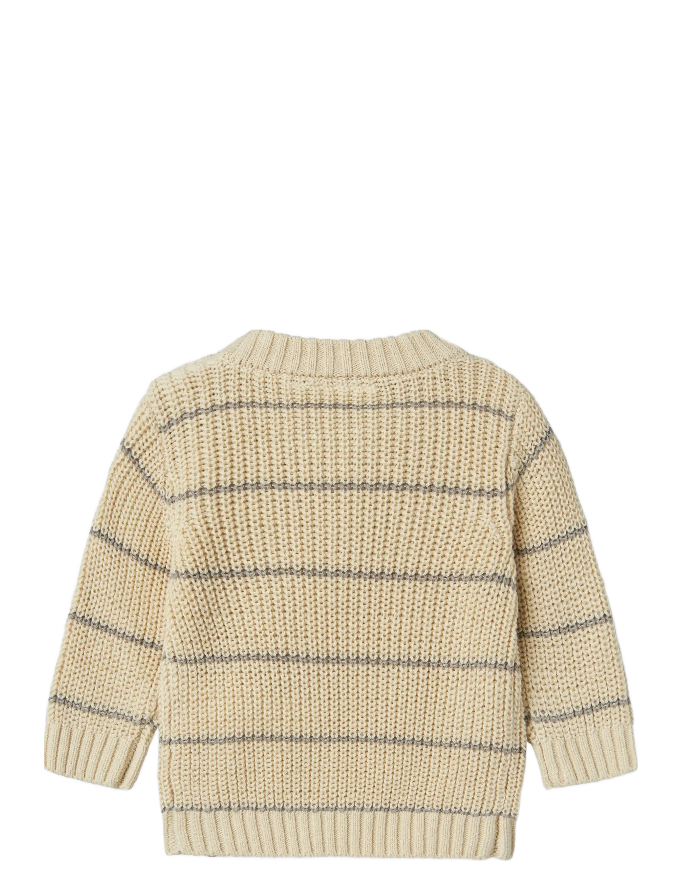 Lil'Atelier - NBMEMLEN LS KNIT STRIPE LIL - neulepuserot - turtledove - 1