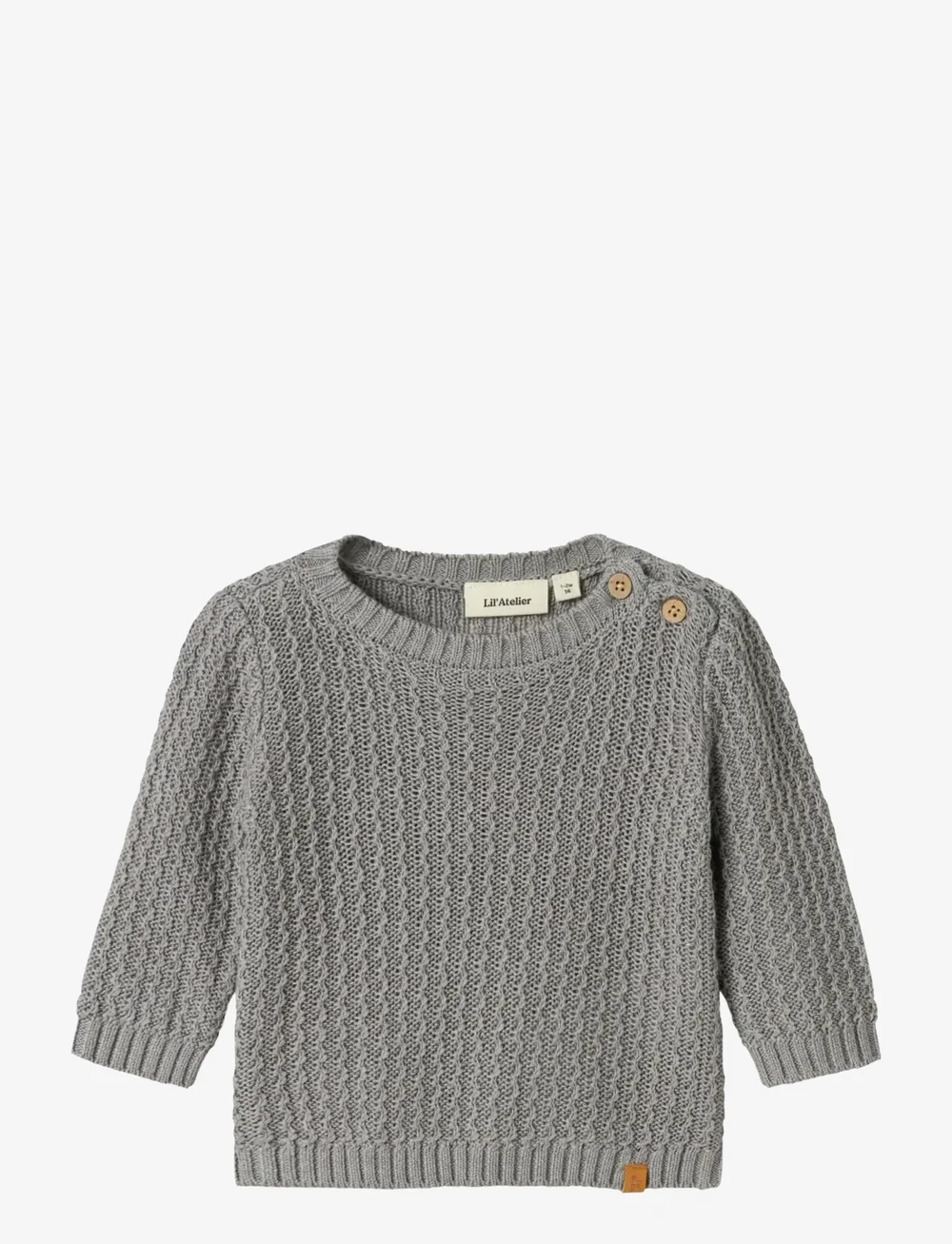 Lil'Atelier - NBMKANTO LS KNIT LIL - pullover - ultimate grey - 1
