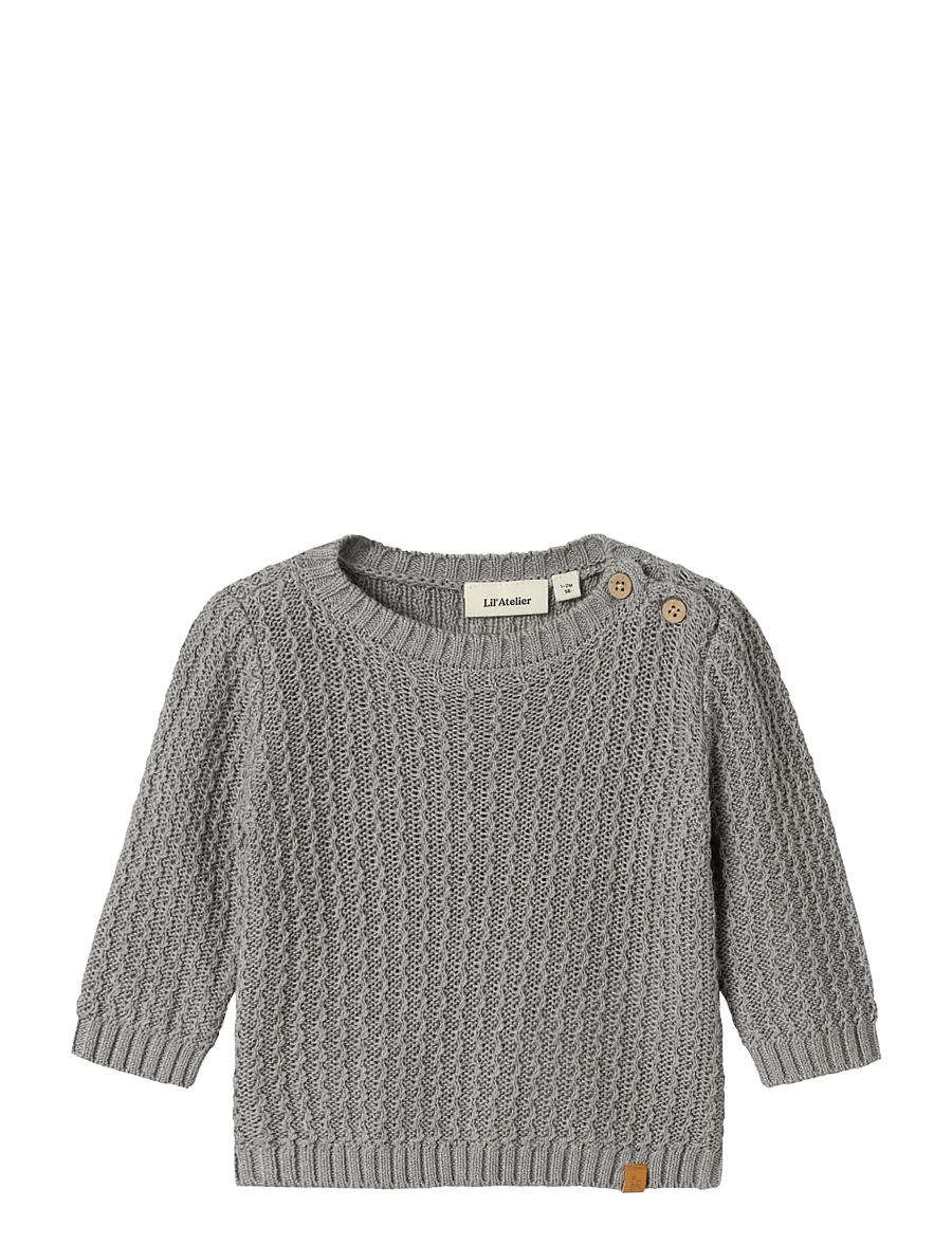 Lil'Atelier - NBMKANTO LS KNIT LIL - pullover - ultimate grey - 1