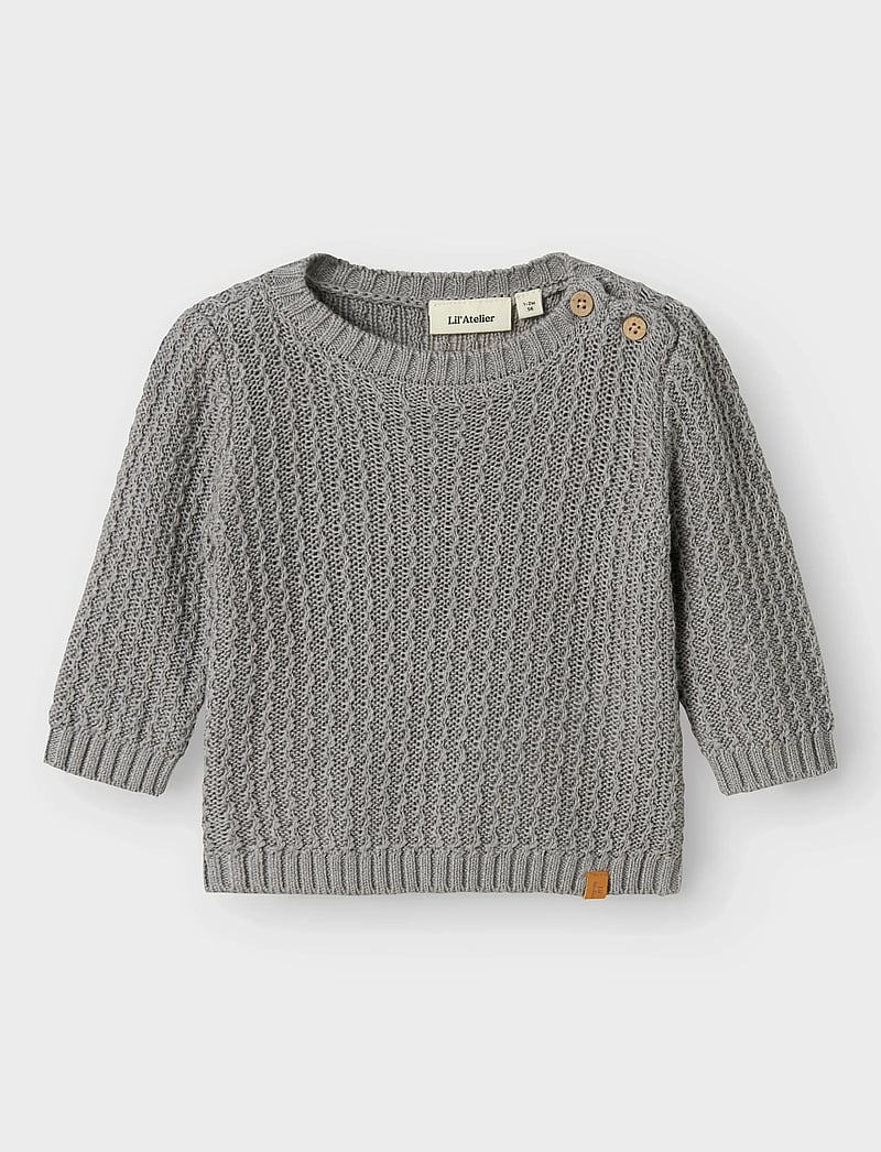 Lil'Atelier - NBMKANTO LS KNIT LIL - jumpers - ultimate grey - 3