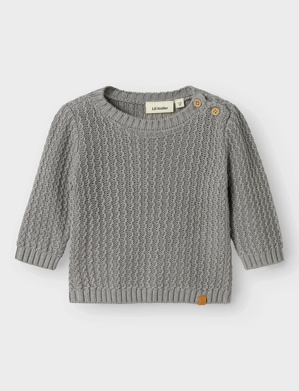 Lil'Atelier - NBMKANTO LS KNIT LIL - pullover - ultimate grey - 3