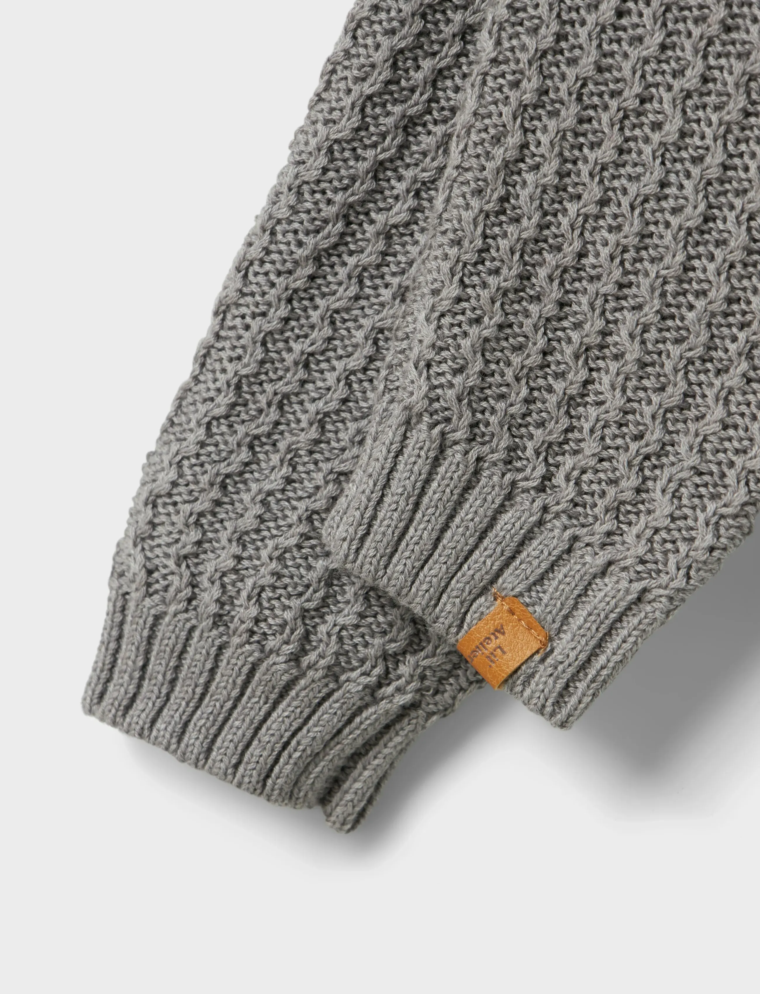Lil'Atelier - NBMKANTO KNIT PANT LIL - beebipüksid - ultimate grey - 3