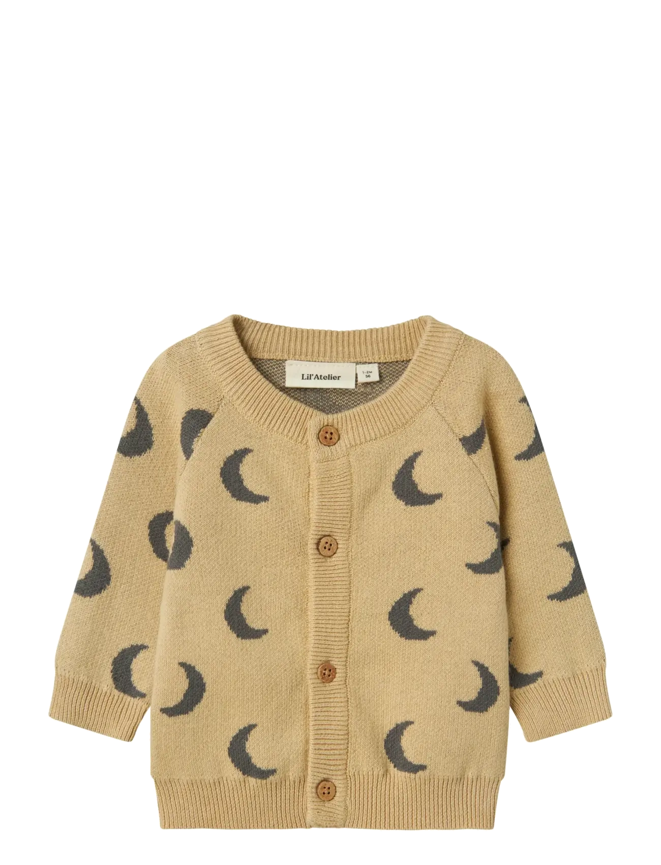 Lil'Atelier NBMLULIO KNIT CARD LIL - Strickmode - MOJAVE DESERT / beige