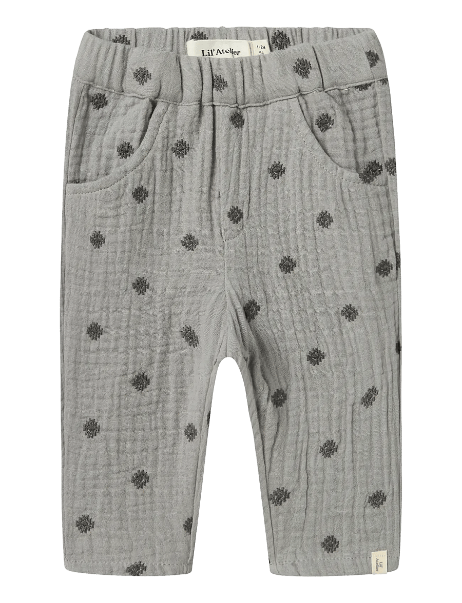 Lil'Atelier - NBMKOALA LOOSE PANT LIL - ultimate grey - 1