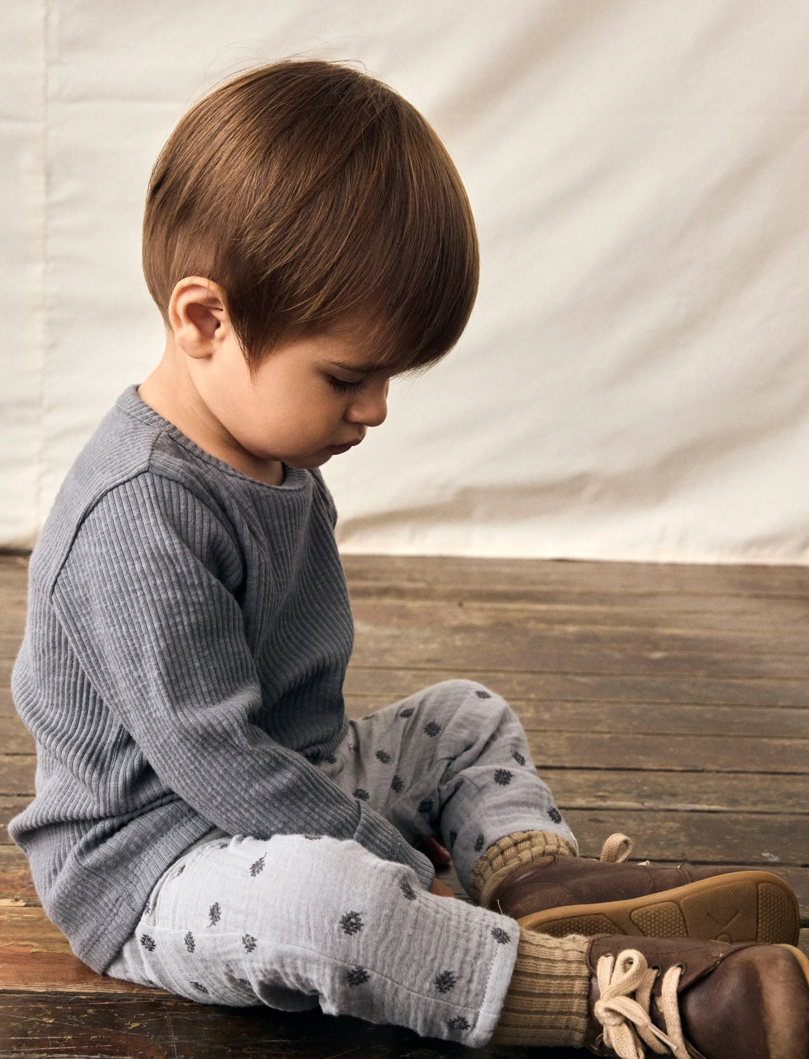 Lil'Atelier NBMKOALA LOOSE PANT LIL - Babybyxor - ULTIMATE GREY / grey