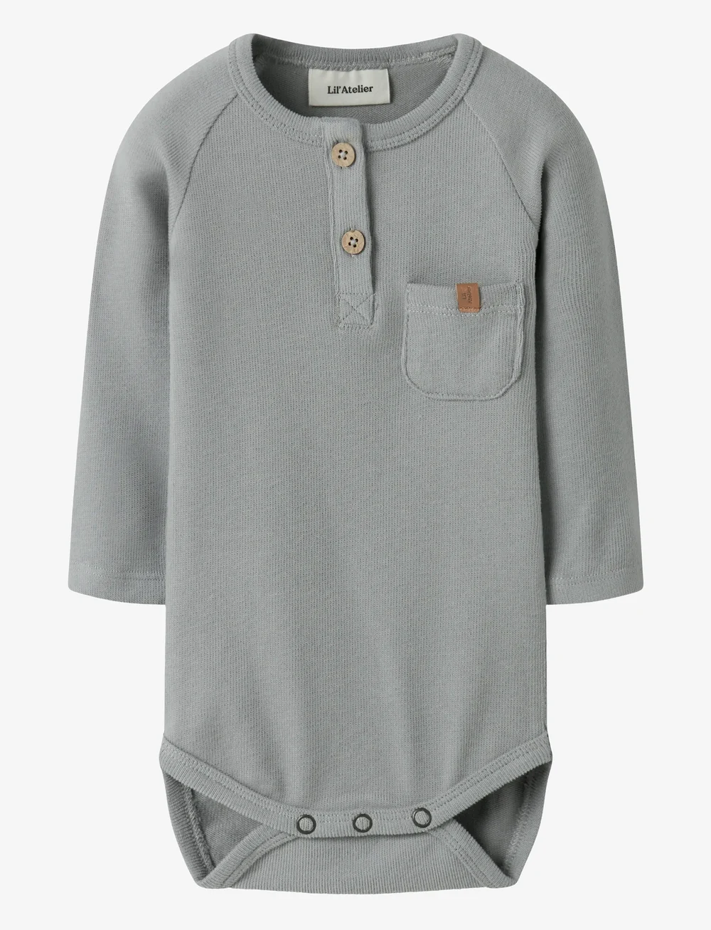 Lil'Atelier - NBMLUNO LS SLIM BODY LIL - langärmelige bodys - ultimate grey - 1