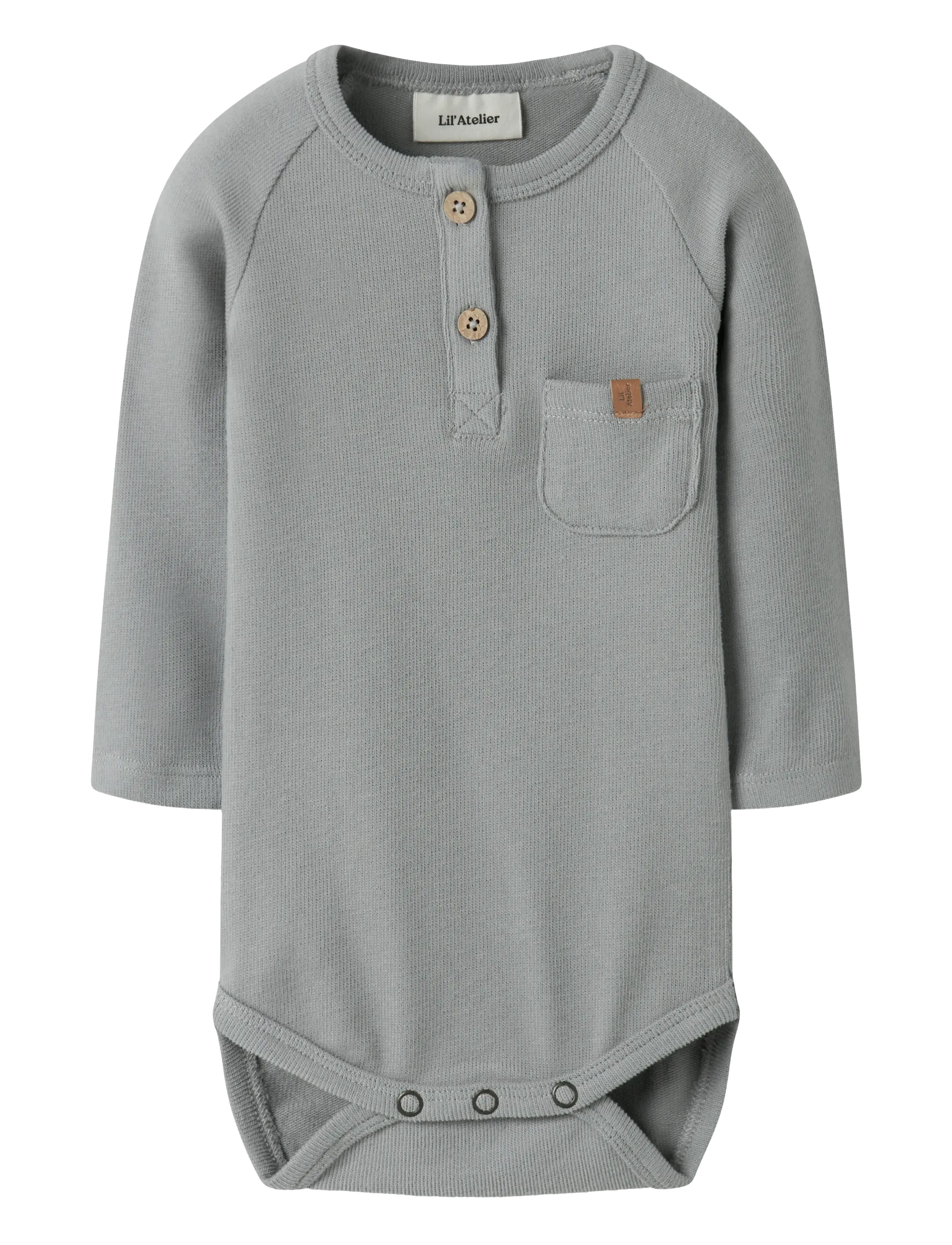Lil'Atelier NBMLUNO LS SLIM BODY LIL - App deal - ULTIMATE GREY / grey
