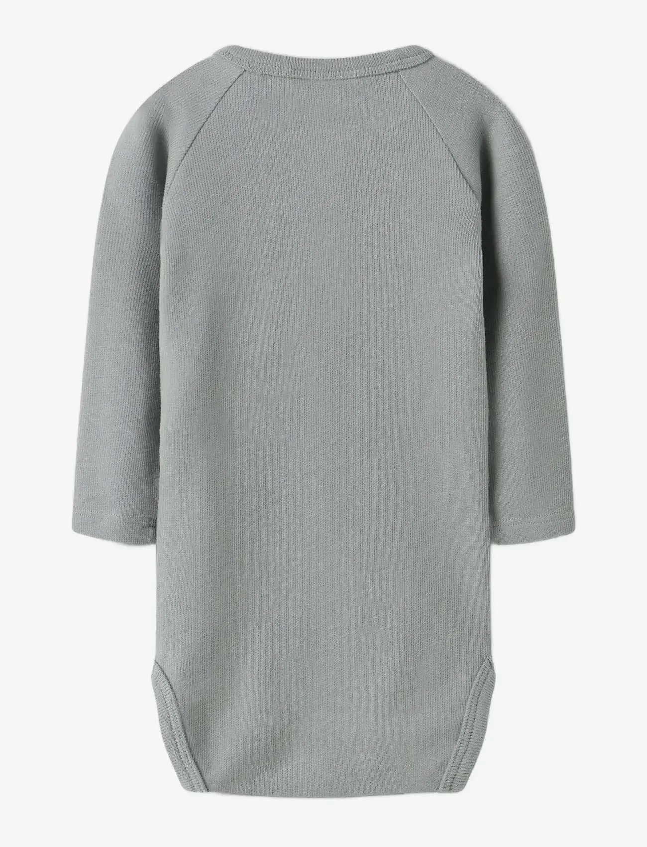 Lil'Atelier - NBMLUNO LS SLIM BODY LIL - langærmede bodyer - ultimate grey - 2