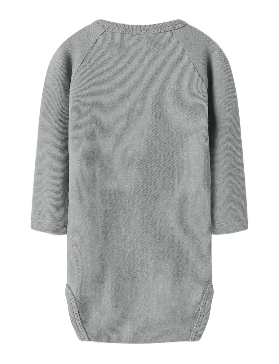 Lil'Atelier - NBMLUNO LS SLIM BODY LIL - langärmelige bodys - ultimate grey - 2