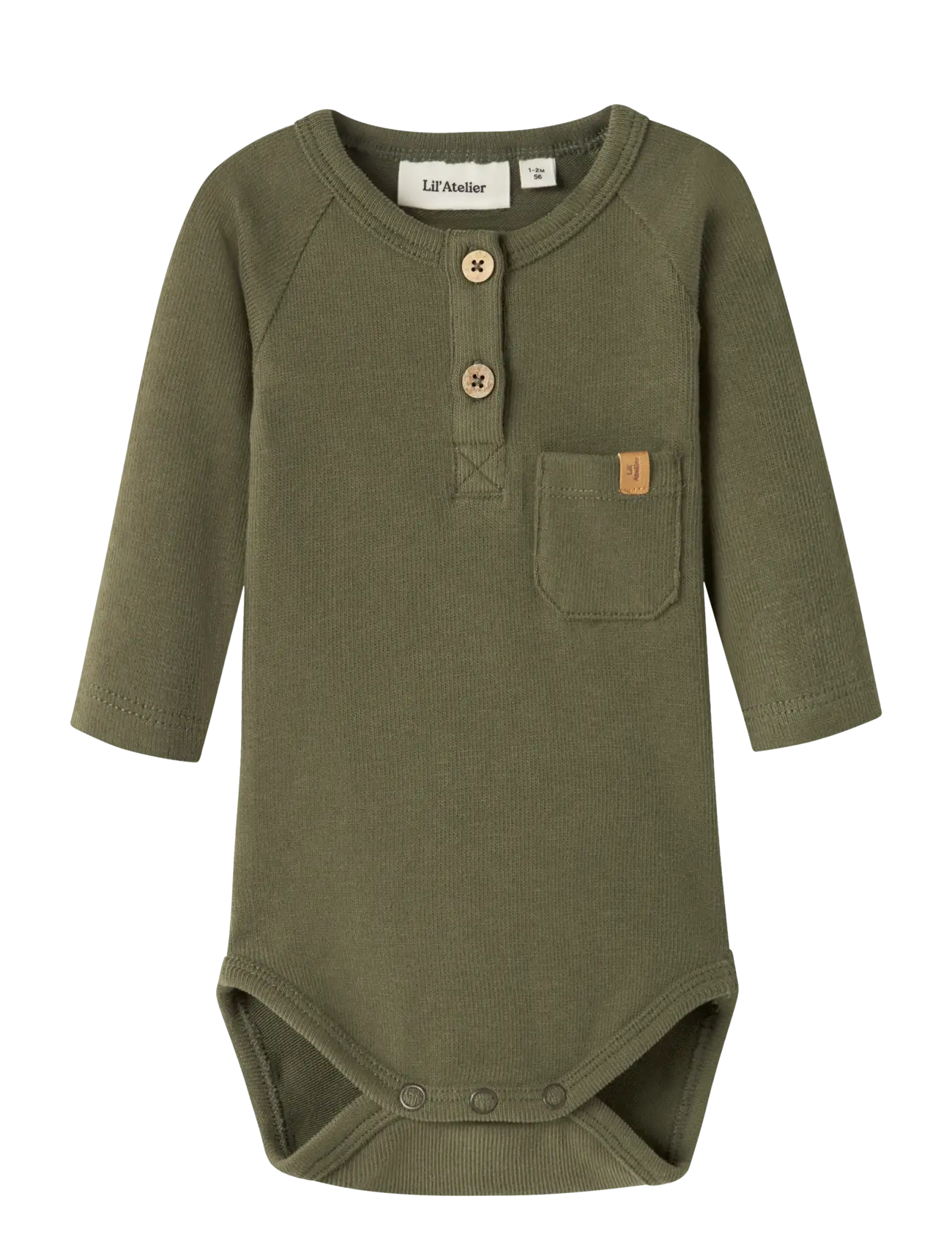 Lil'Atelier - NBMLUNO LS SLIM BODY LIL - langärmelige bodys - winter moss - 0