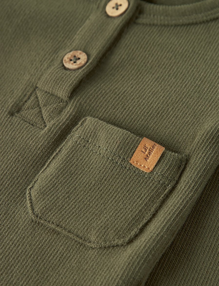 Lil'Atelier - NBMLUNO LS SLIM BODY LIL - langärmelige bodys - winter moss - 2