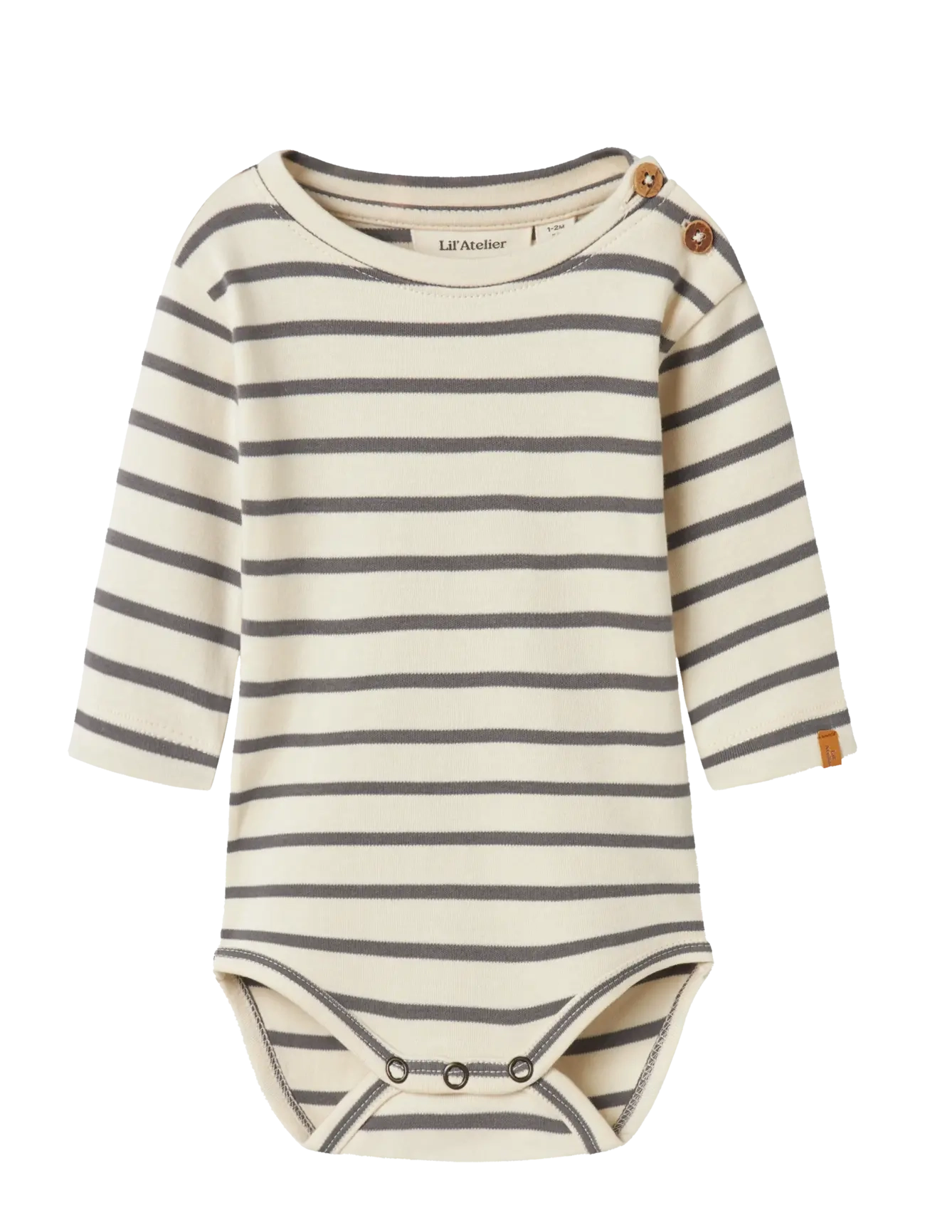 Lil'Atelier NBMLIMIA LS BODY LIL - Strampler - TURTLEDOVE / cream