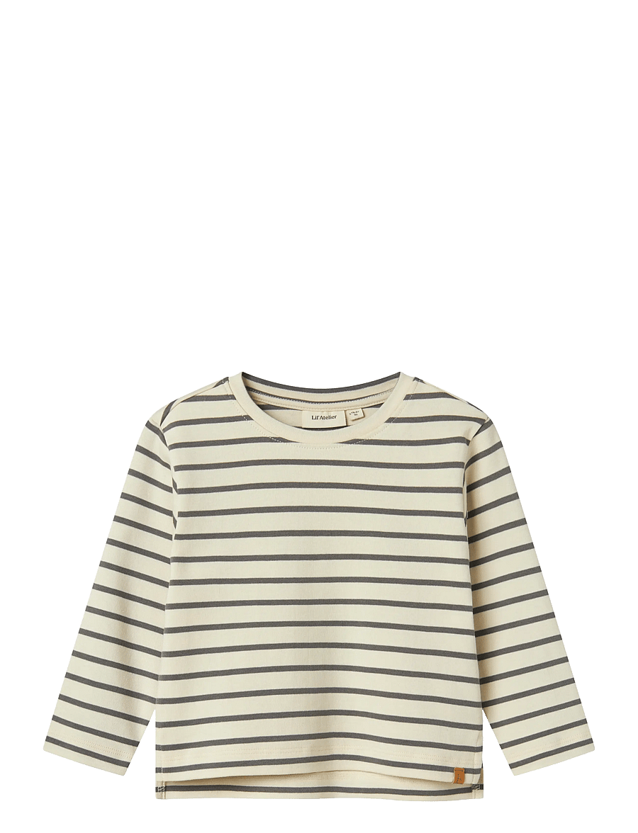Lil'Atelier - NMMLIMIA LS LOOSE TOP LIL NOOS - lange mouwen - turtledove - 0