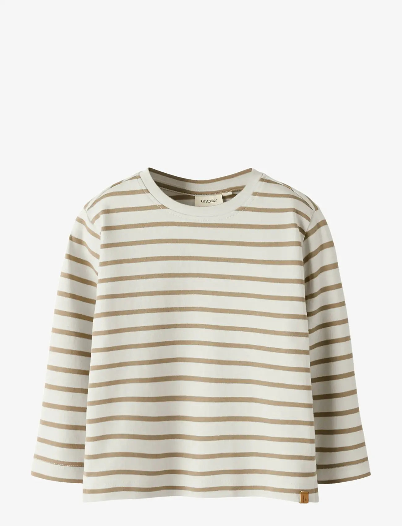 Lil'Atelier - NMMLIMIA LS LOOSE TOP LIL NOOS - langærmede t-shirts - turtledove - 1