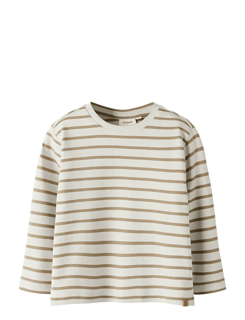 Lil'Atelier - NMMLIMIA LS LOOSE TOP LIL NOOS - langærmede t-shirts - turtledove - 1