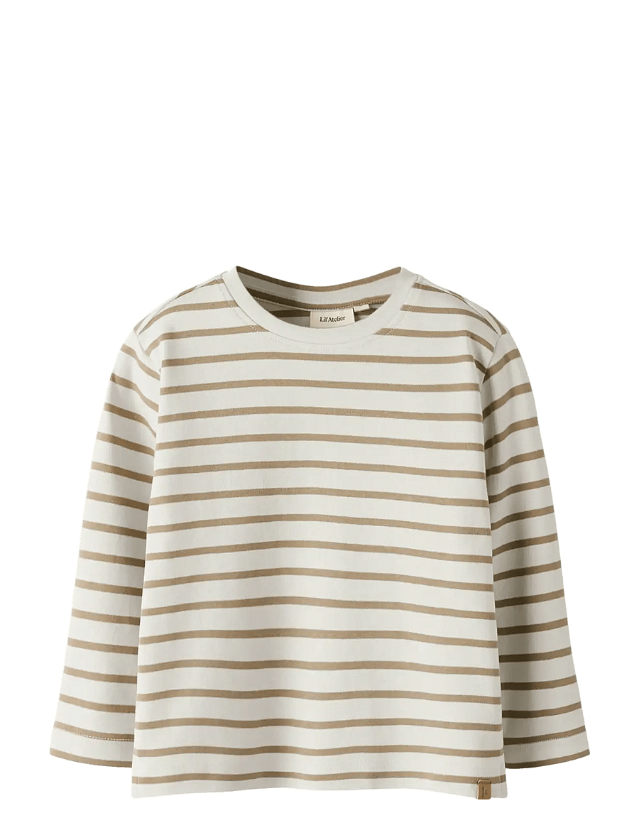 Lil'Atelier - NMMLIMIA LS LOOSE TOP LIL NOOS - langærmede t-shirts - turtledove - 1