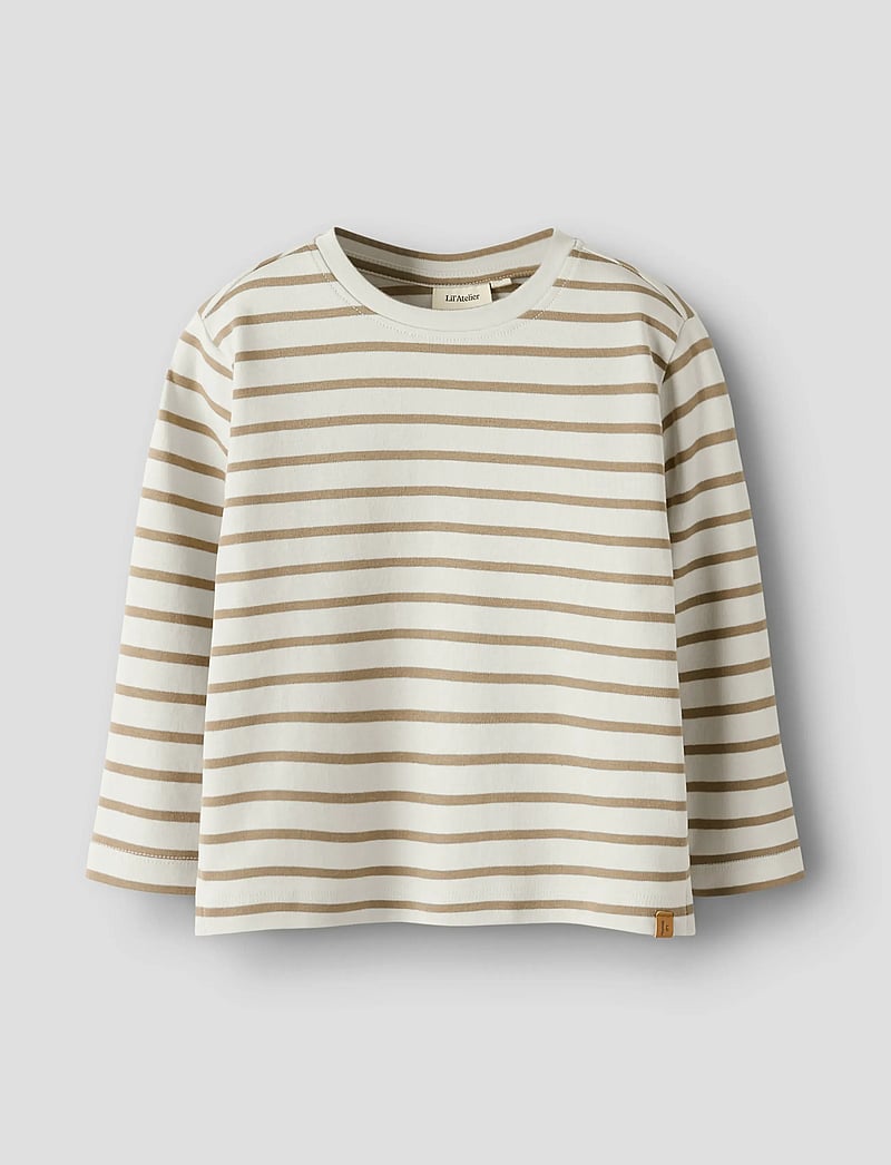 Lil'Atelier - NMMLIMIA LS LOOSE TOP LIL NOOS - langærmede t-shirts - turtledove - 0