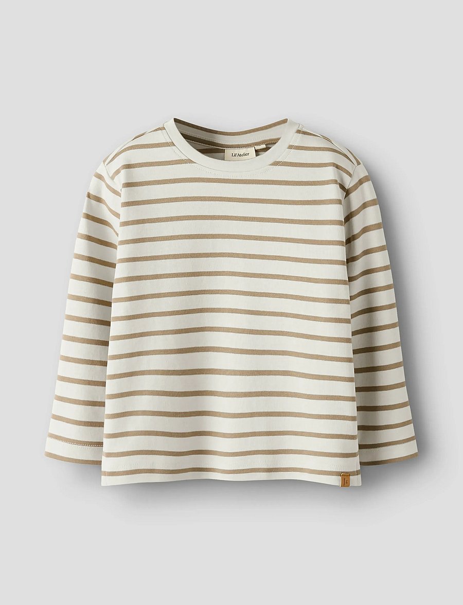 Lil'Atelier - NMMLIMIA LS LOOSE TOP LIL NOOS - langærmede t-shirts - turtledove - 0