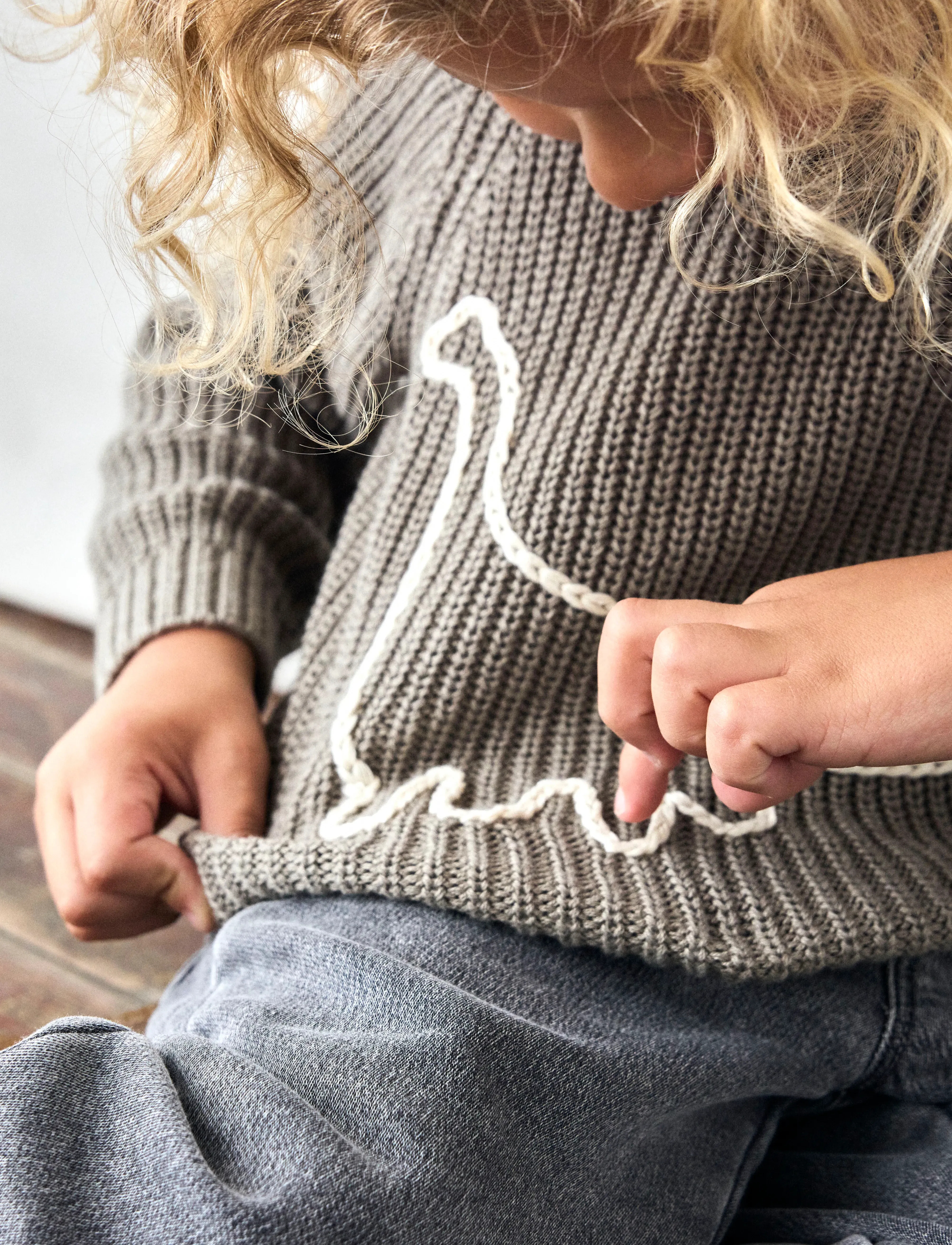Lil'Atelier - NMMEMLEN EMB KNIT LIL - overland trek - 4