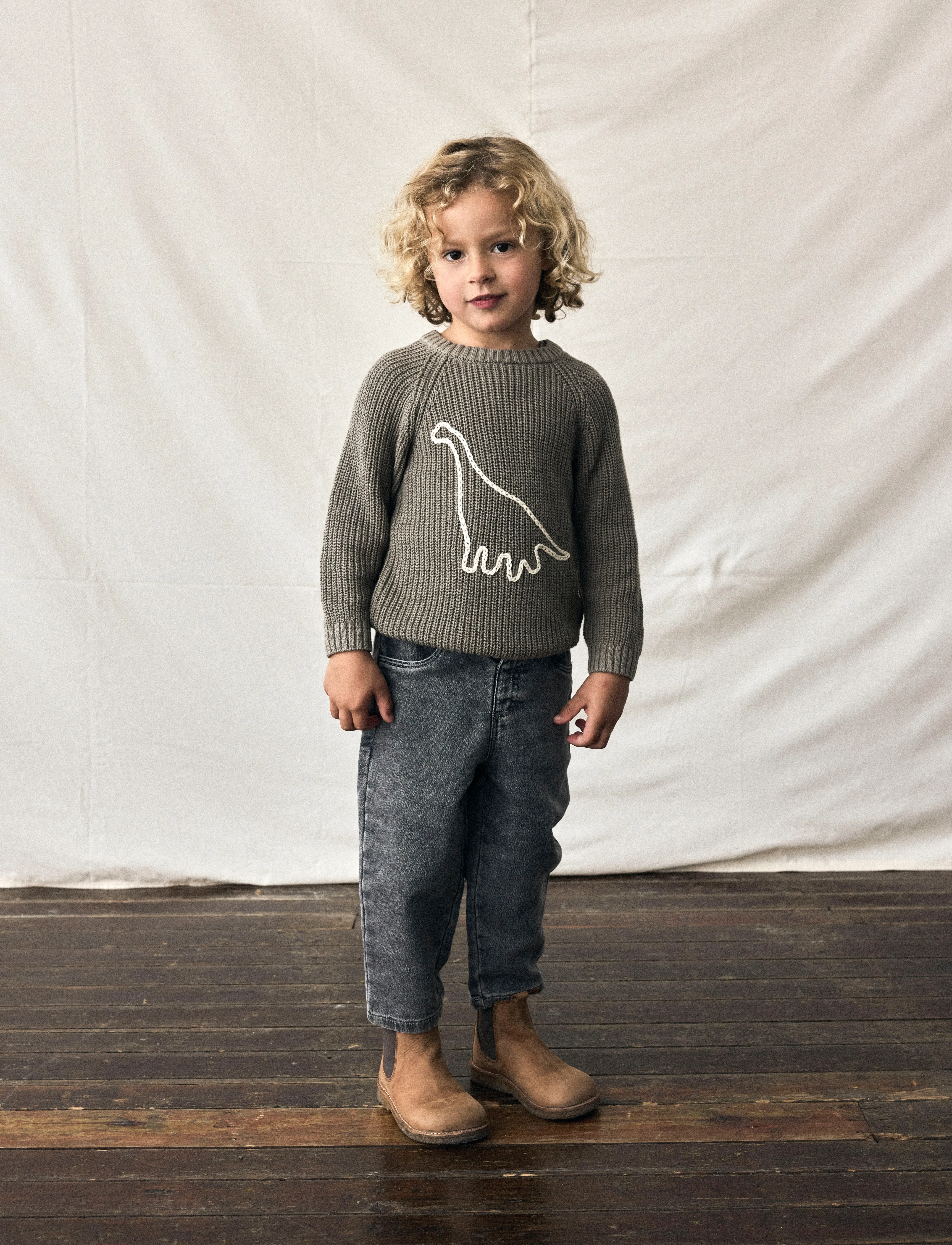 Lil'Atelier - NMMEMLEN EMB KNIT LIL - overland trek - 5