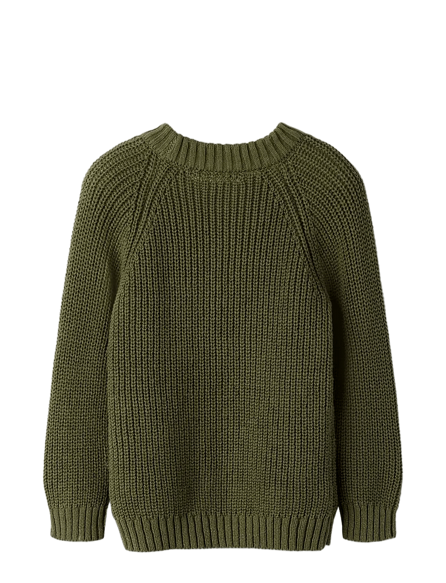 Lil'Atelier - NMMEMLEN EMB KNIT LIL - trøjer - winter moss - 2