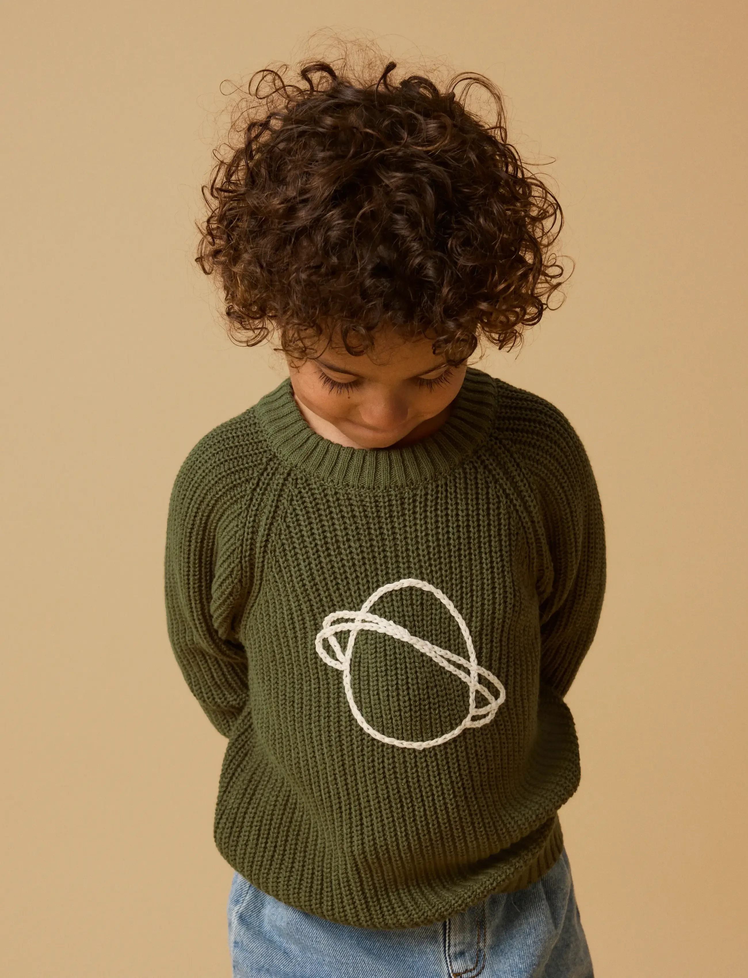 Lil'Atelier - NMMEMLEN EMB KNIT LIL - winter moss - 3