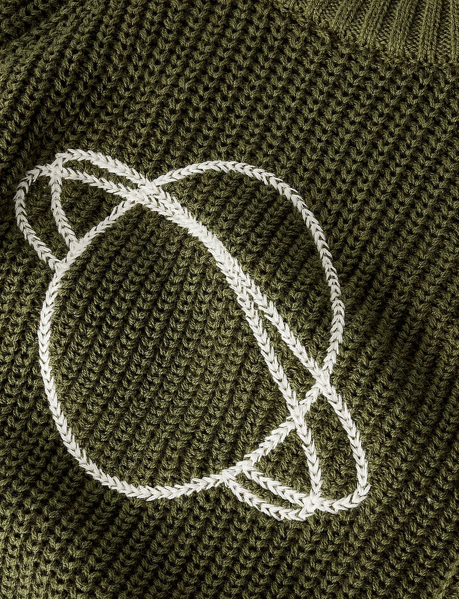 Lil'Atelier - NMMEMLEN EMB KNIT LIL - trøjer - winter moss - 4