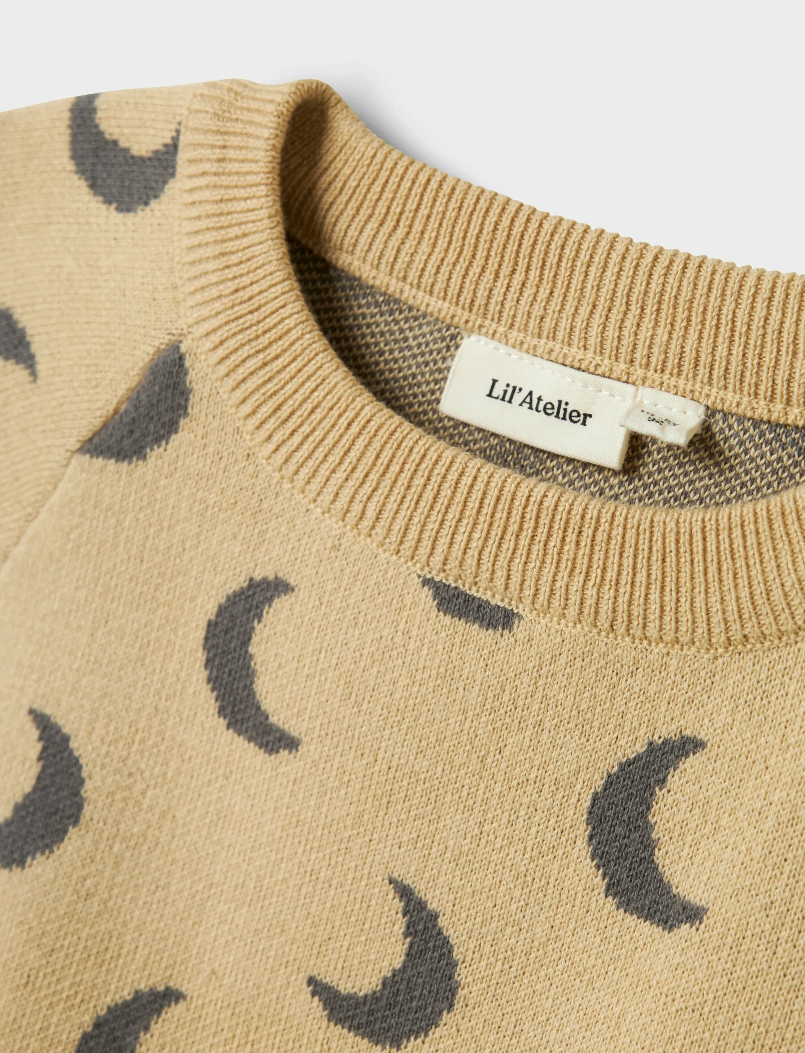 Lil'Atelier NMMLULIO LS KNIT LIL - Stickade tröjor - MOJAVE DESERT / beige