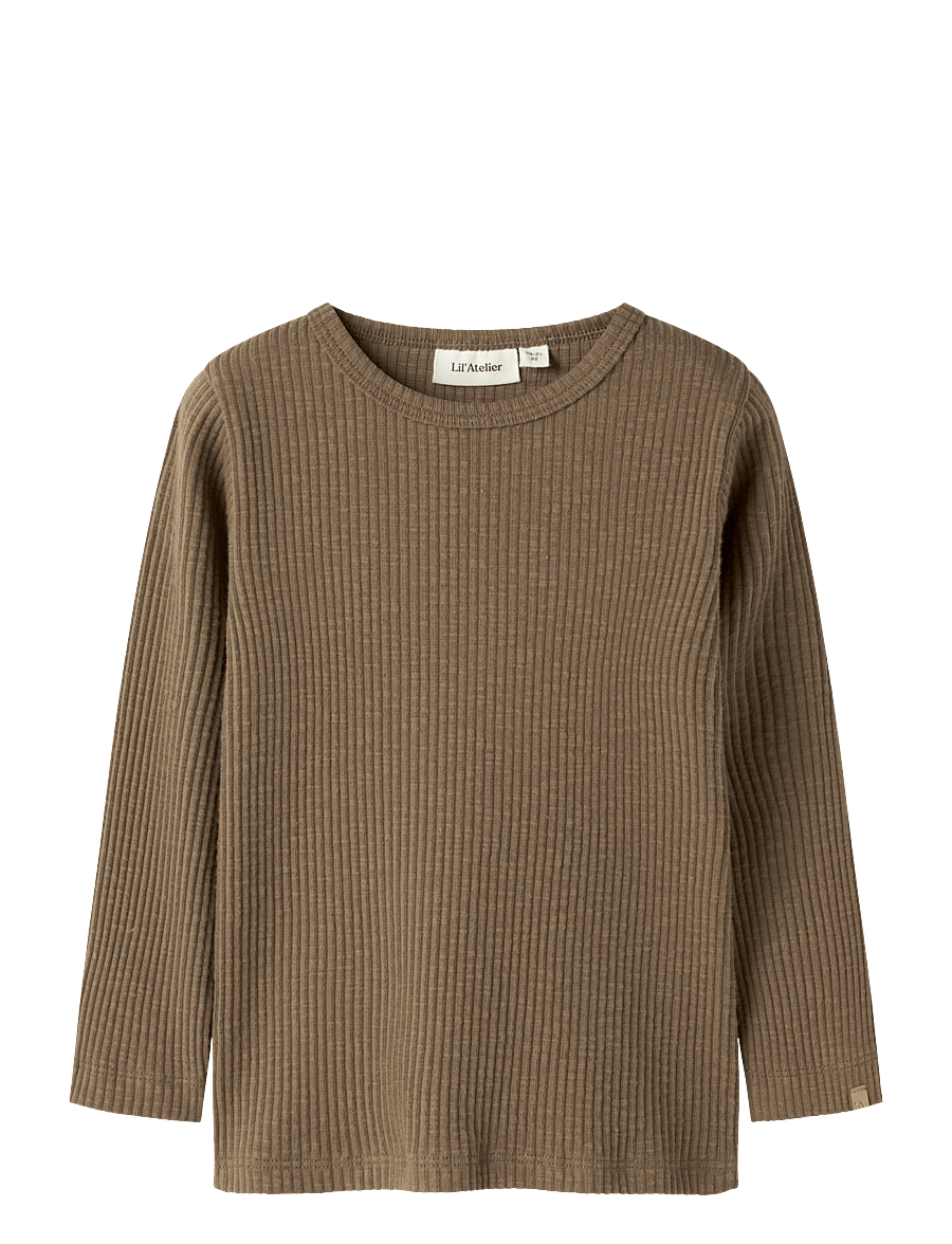 Lil'Atelier - NMMRAJO MAK LS SLIM TOP LIL - kangaroo - 0