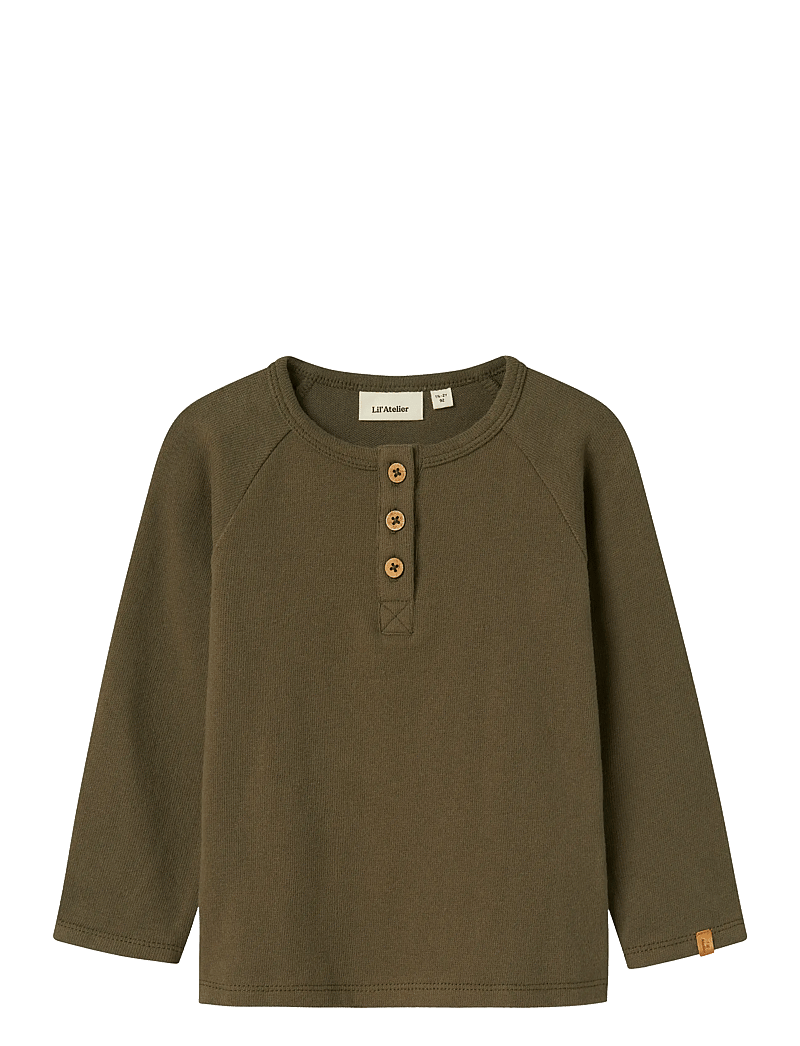 Lil'Atelier - NMMLUNO LS SLIM TOP LIL - långärmade t-shirts - sea turtle - 0